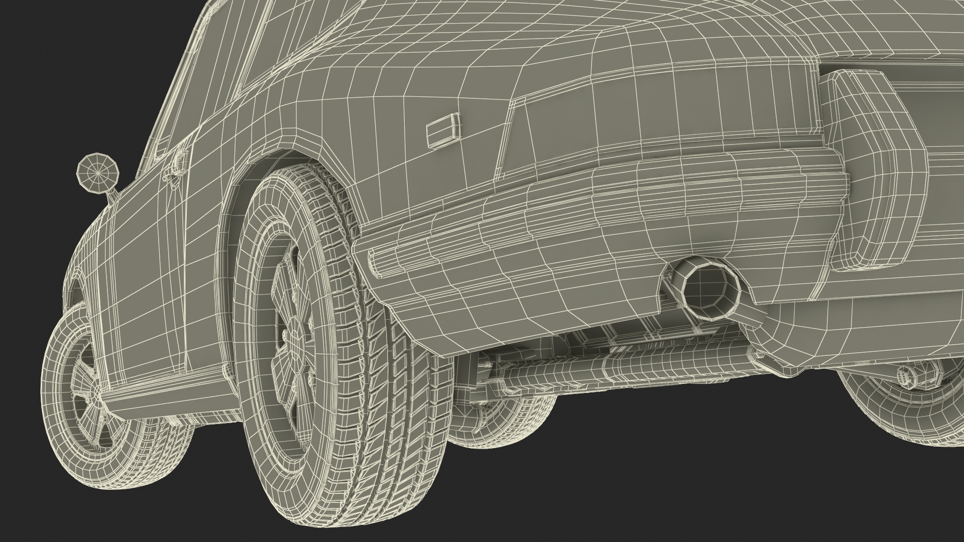 Porsche 911 1968 Blue Rigged for Cinema 4D 3D