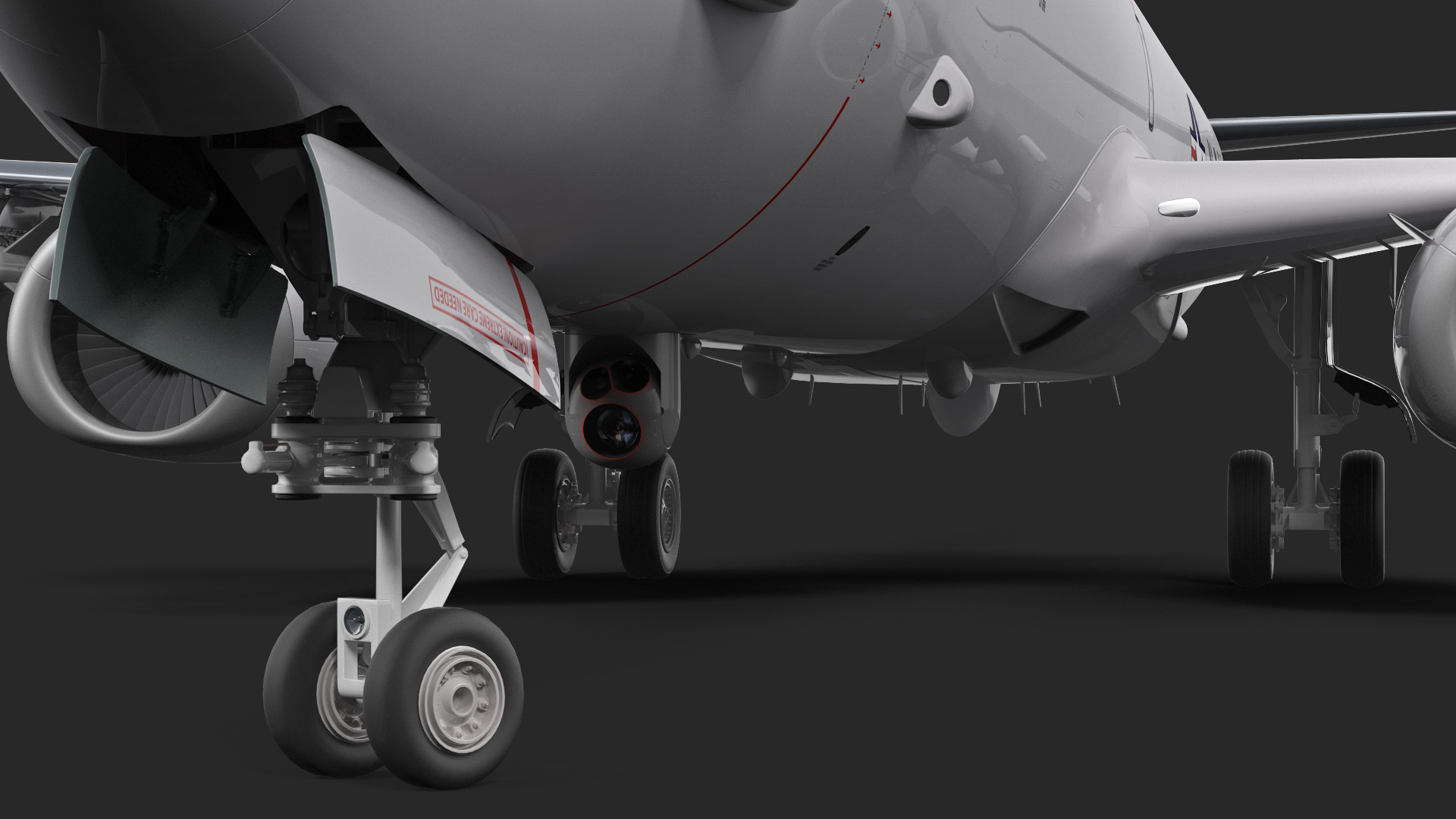 Boeing P-8 Poseidon Military Aircraft Rigged 3D model
