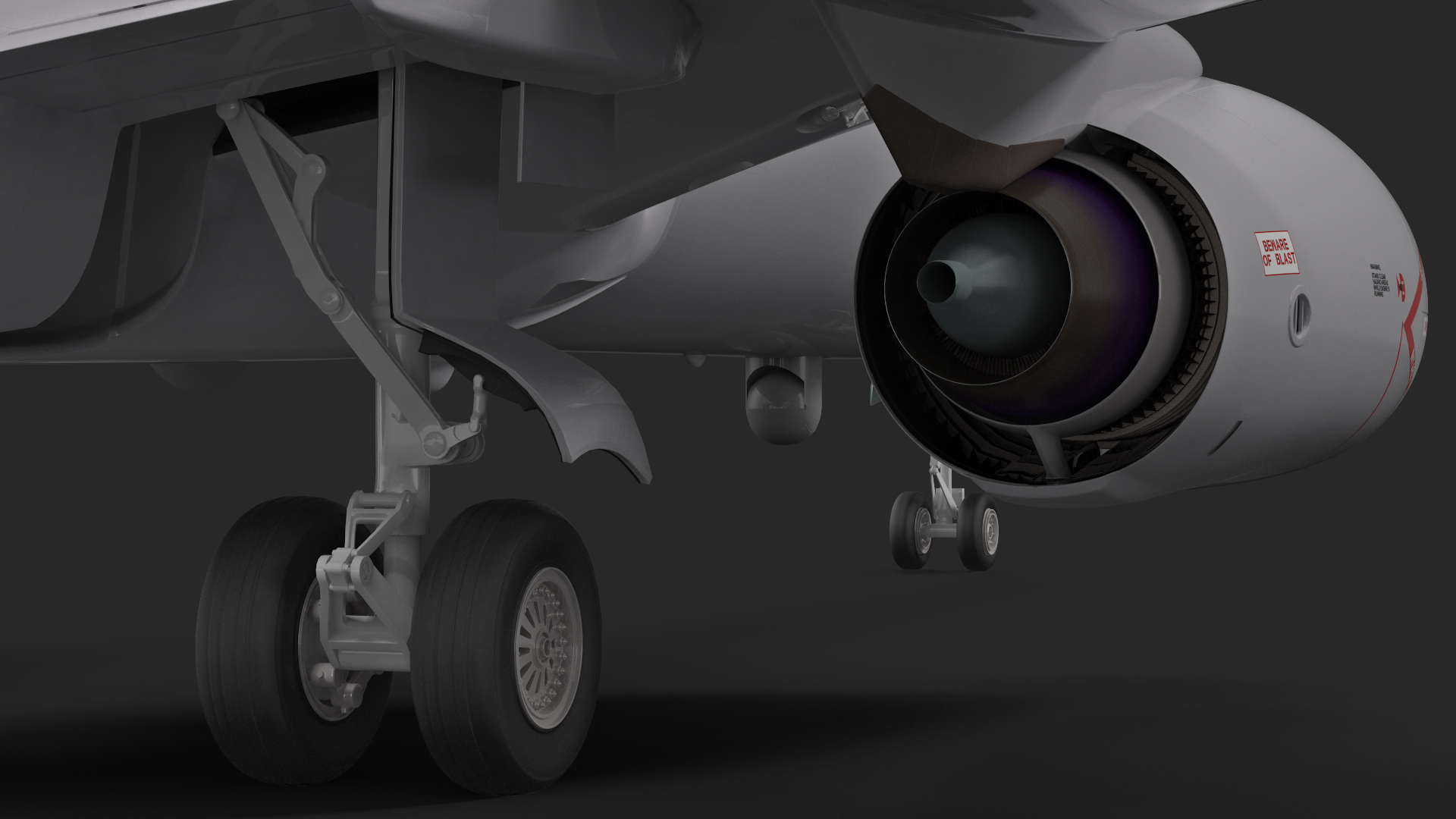 Boeing P-8 Poseidon Military Aircraft Rigged 3D model