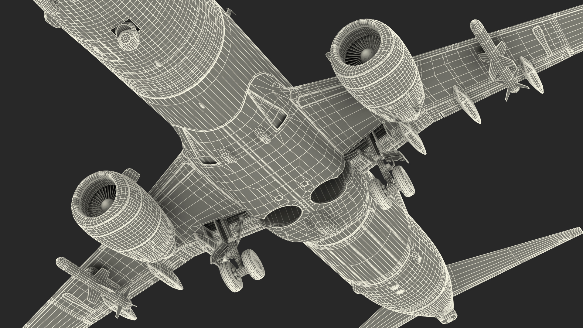 Boeing P-8 Poseidon Military Aircraft Rigged 3D model