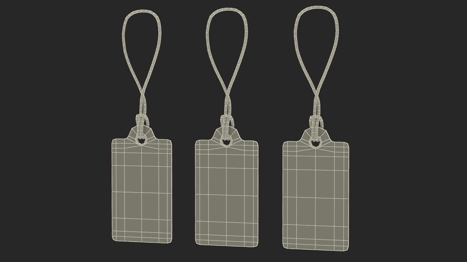 Label Tag Square Rounded 3D model