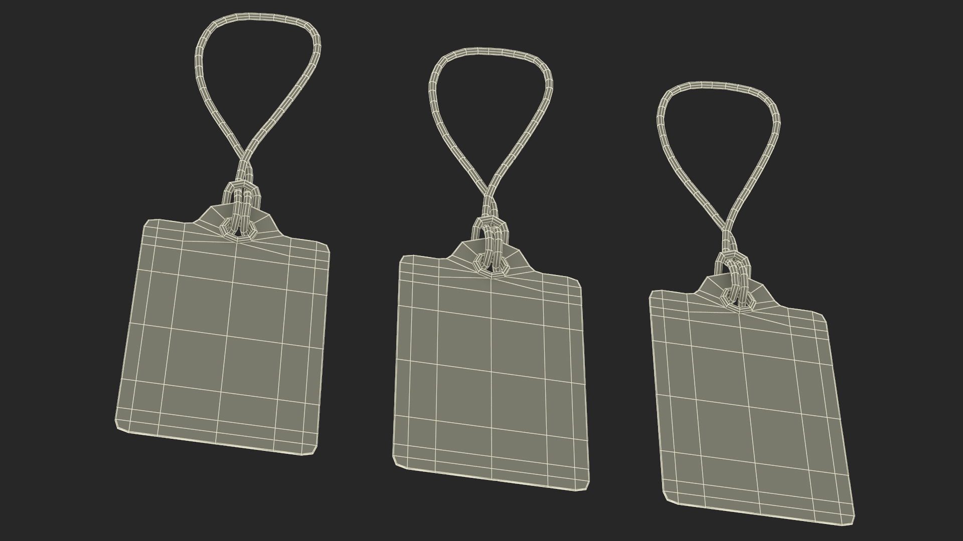 Label Tag Square Rounded 3D model