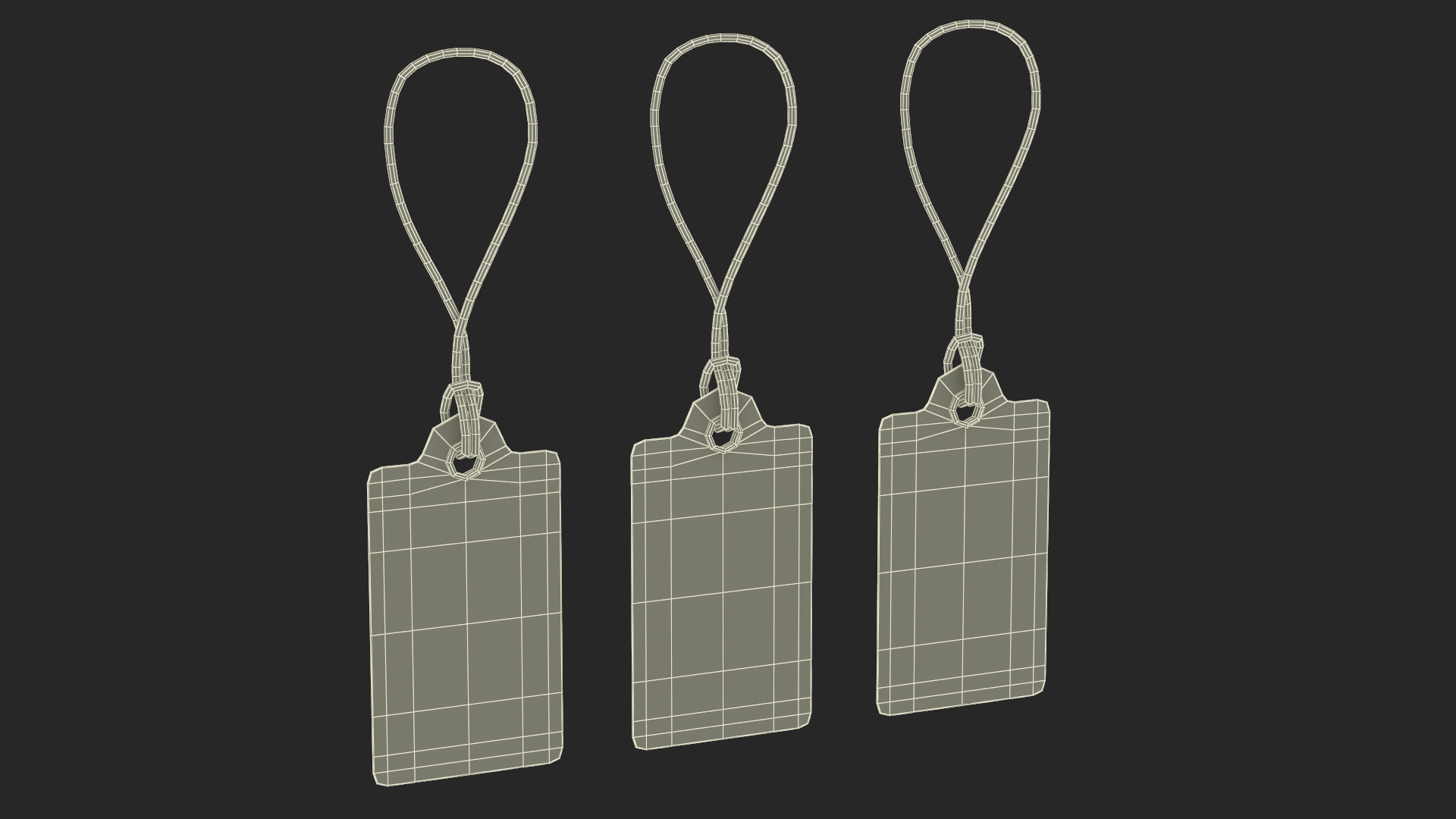 Label Tag Square Rounded 3D model