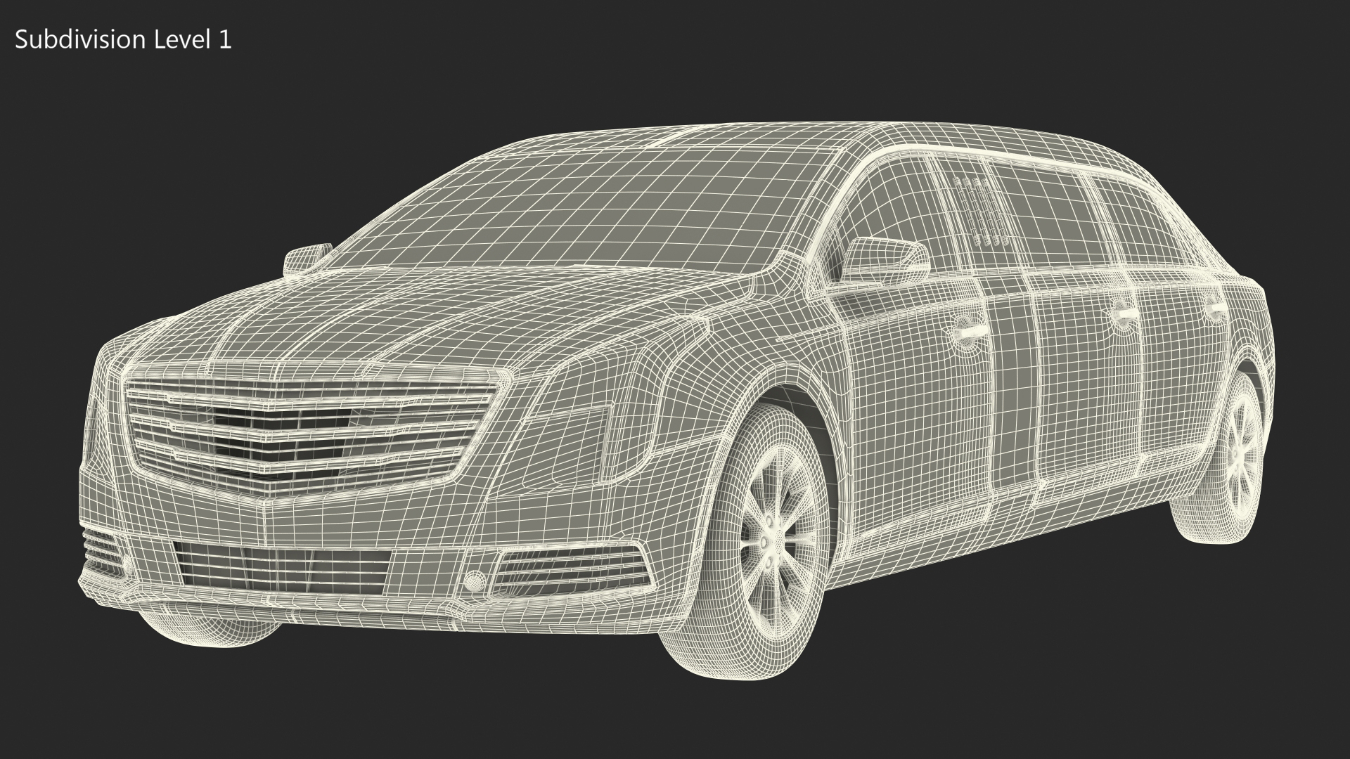 3D model Stretch Limousine Generic