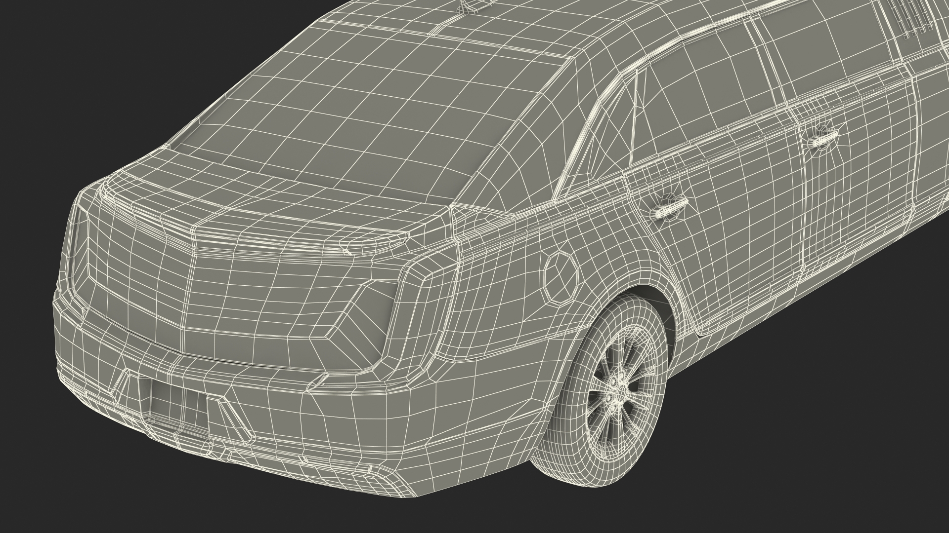 3D model Stretch Limousine Generic