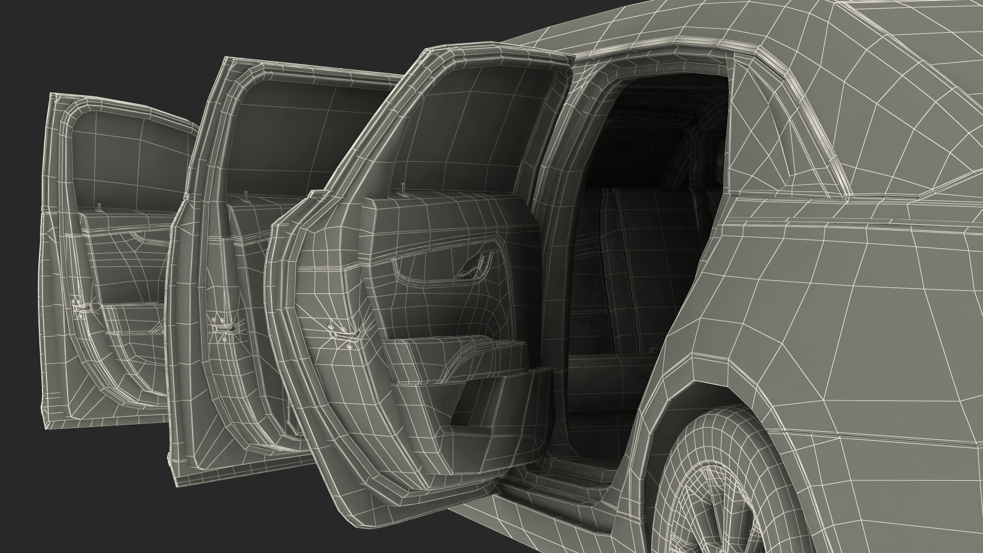 3D model Stretch Limousine Generic