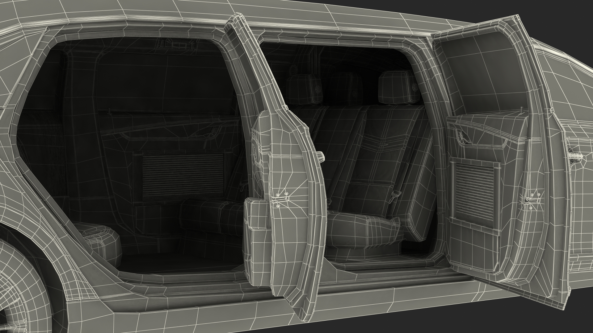 3D model Stretch Limousine Generic