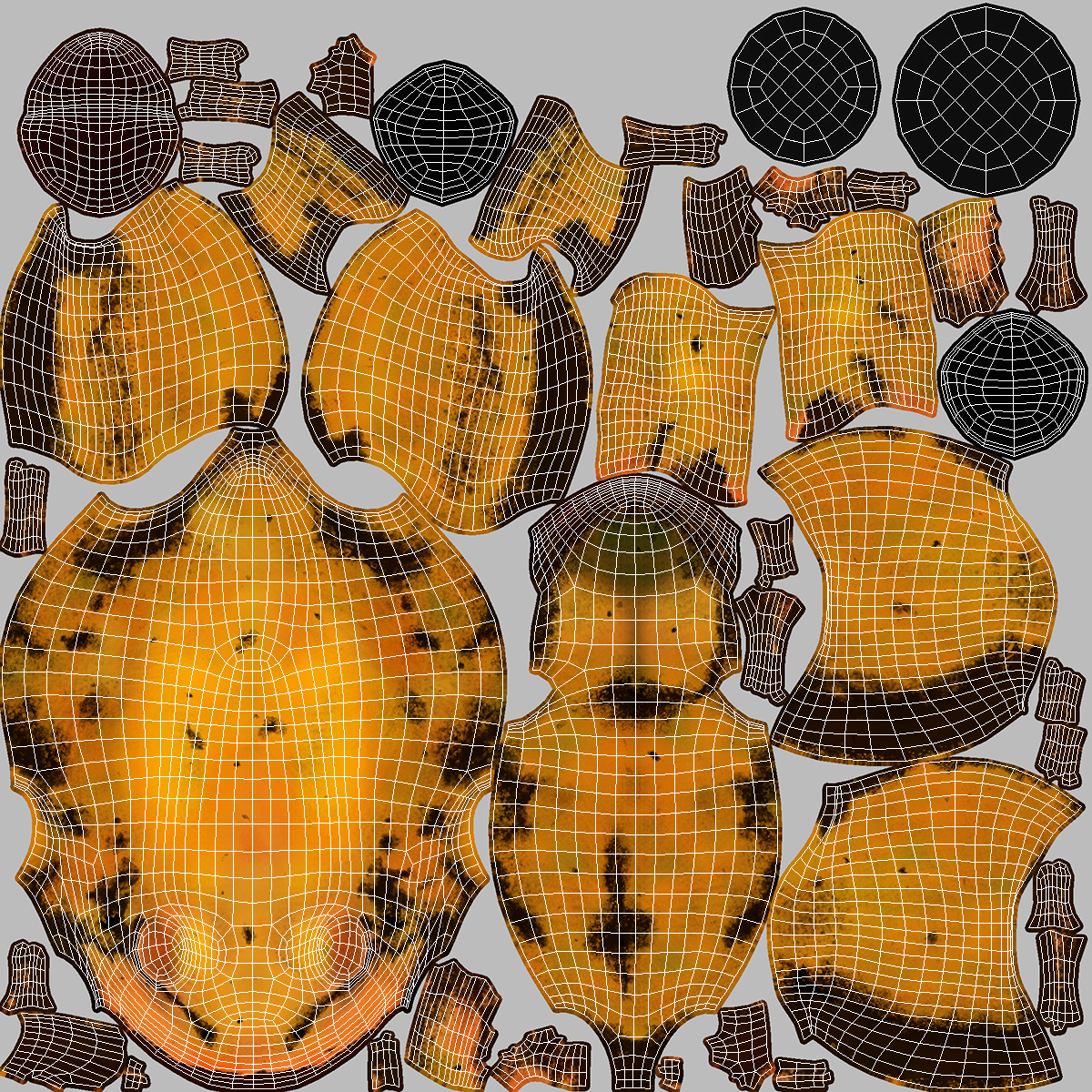 3D model Orange Golden Poison Frog