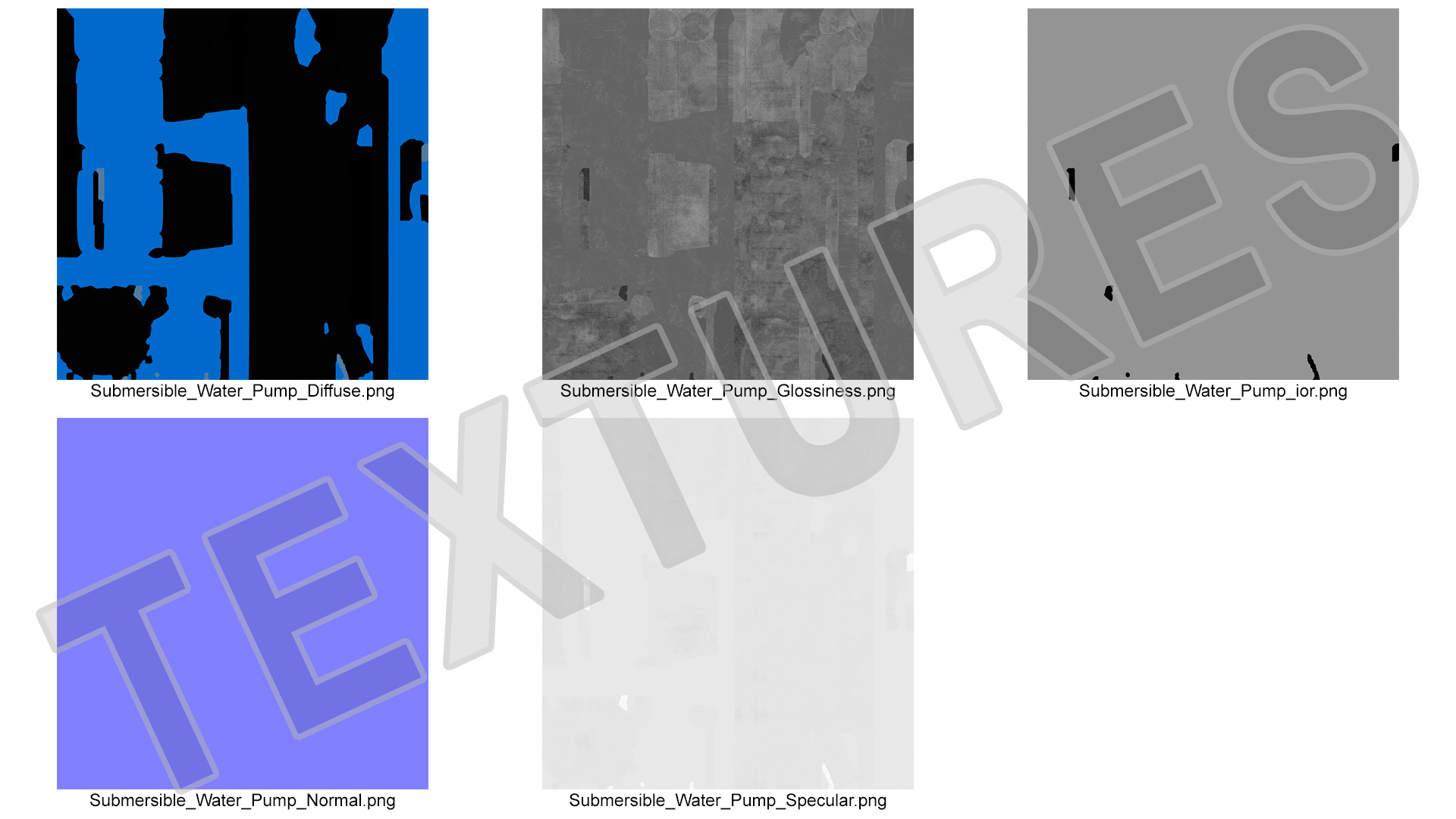 Submersible Water Pump 3D