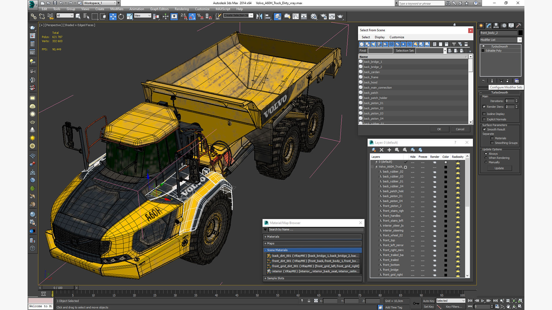 Volvo A60H Truck Dirty 3D