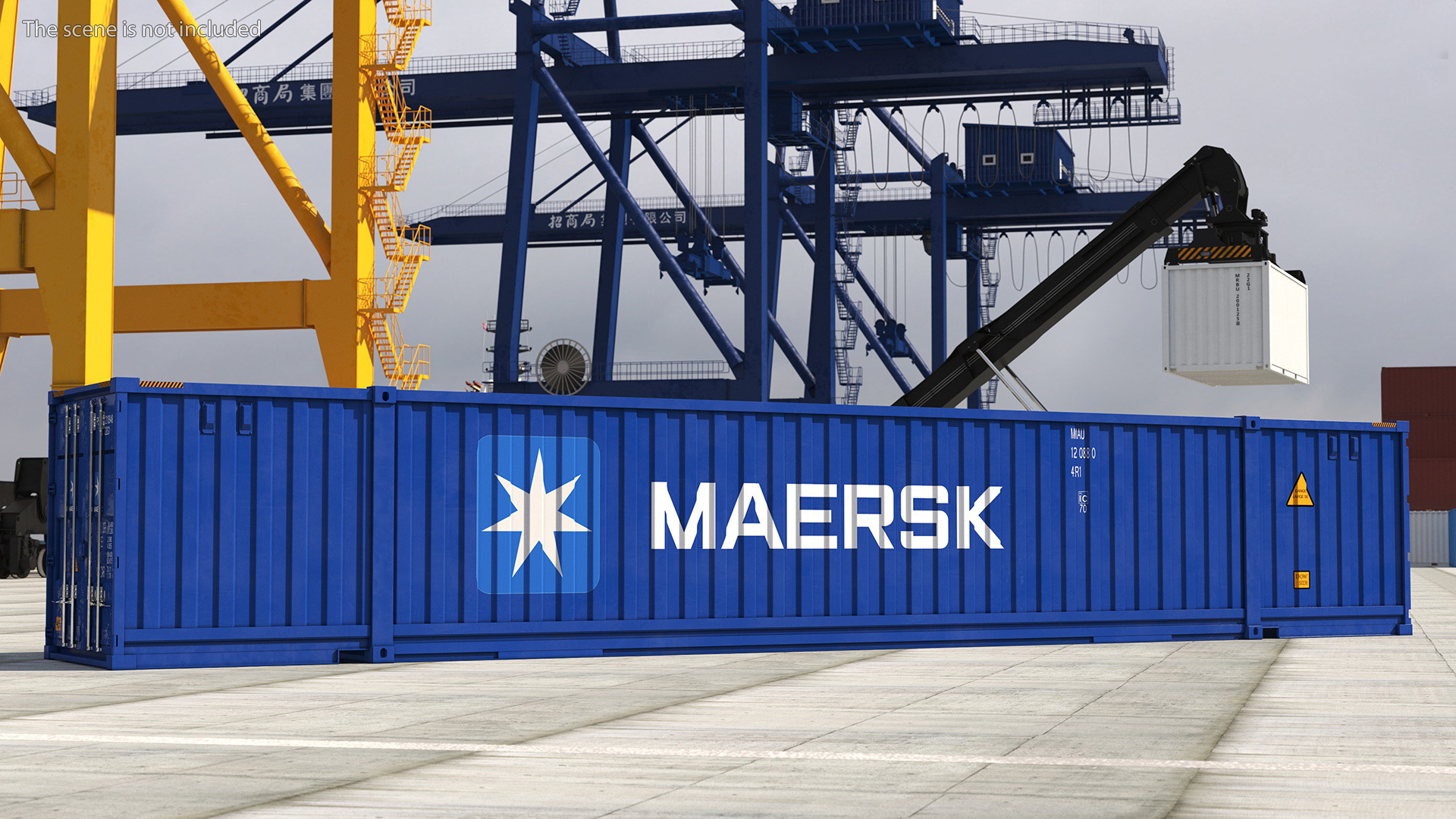 3D 53 Feet High Cube Dry Cargo Shipping Container