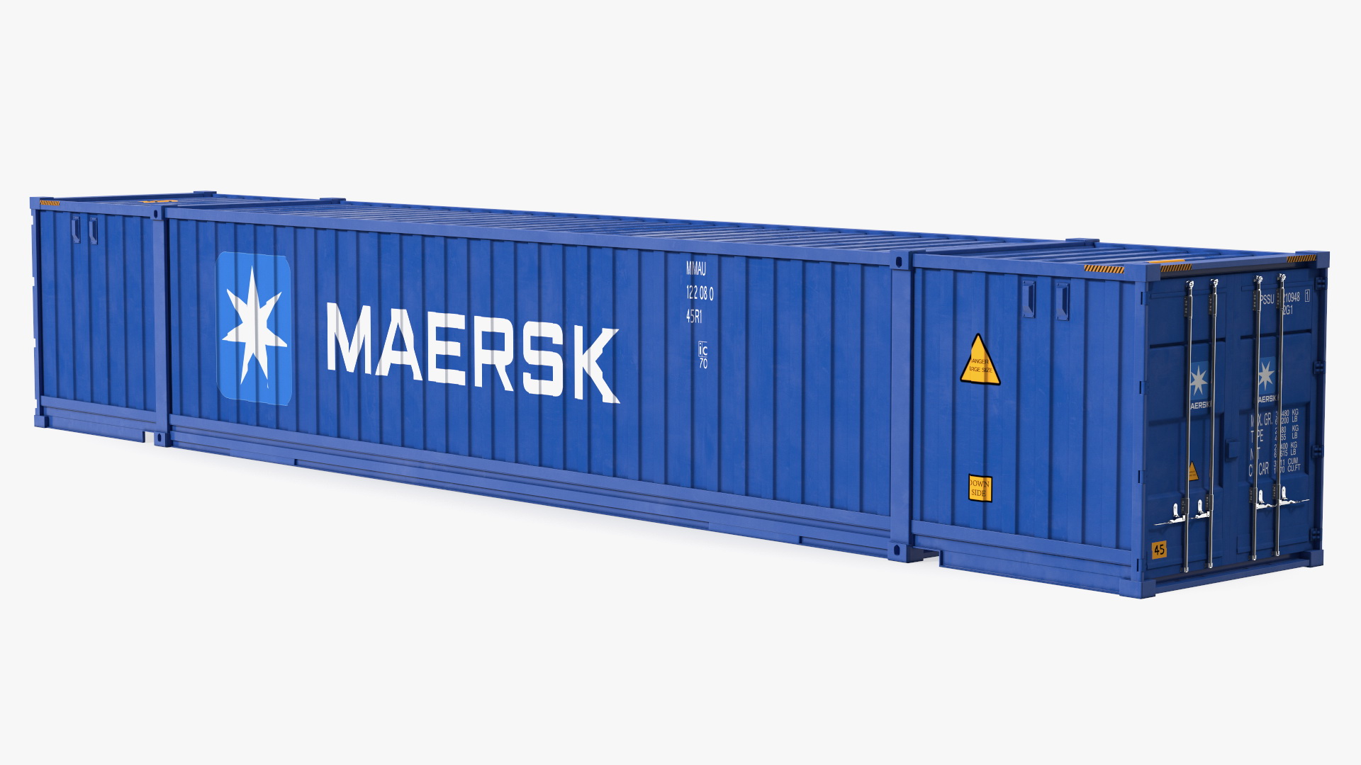 3D 53 Feet High Cube Dry Cargo Shipping Container