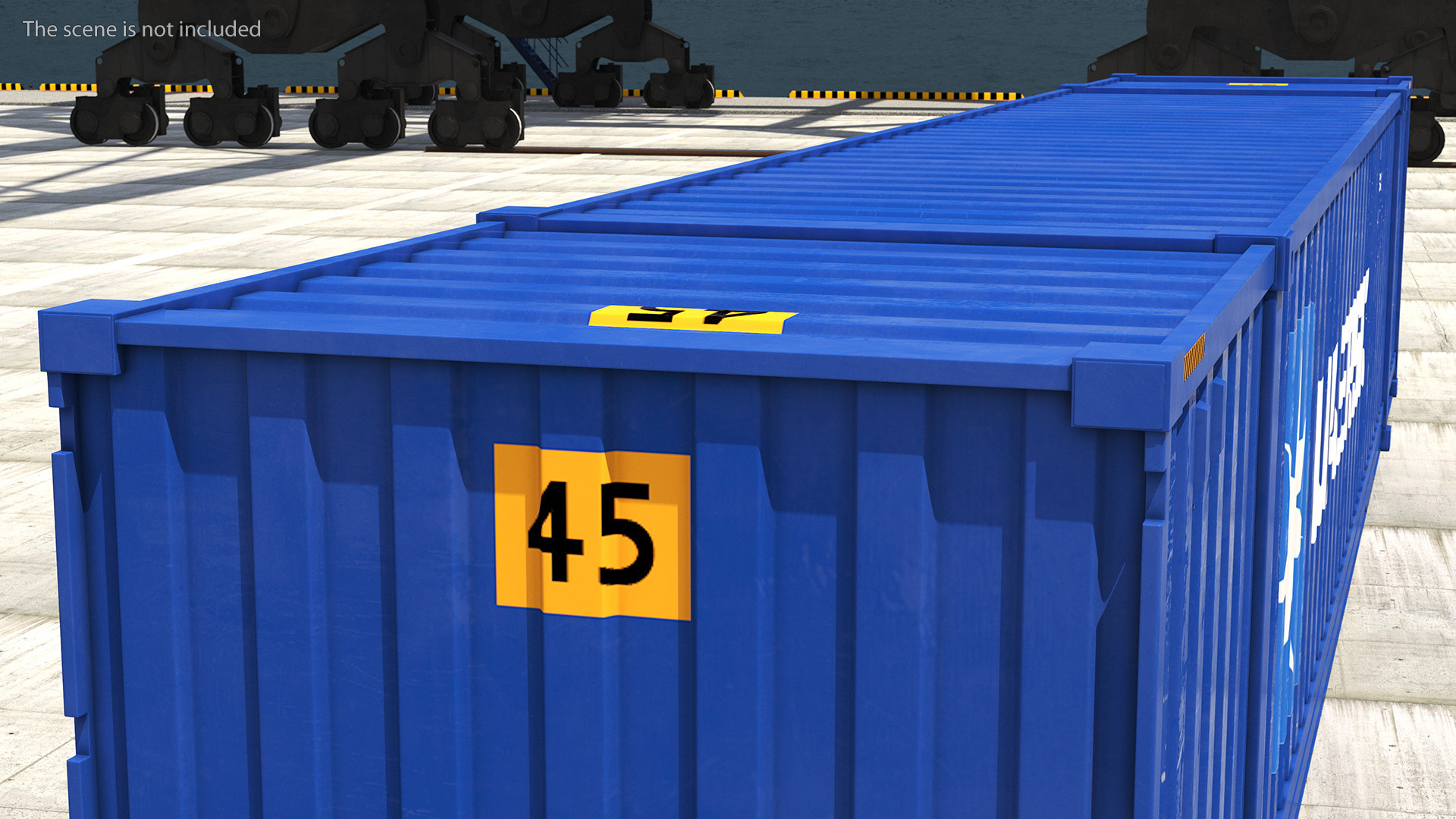 3D 53 Feet High Cube Dry Cargo Shipping Container