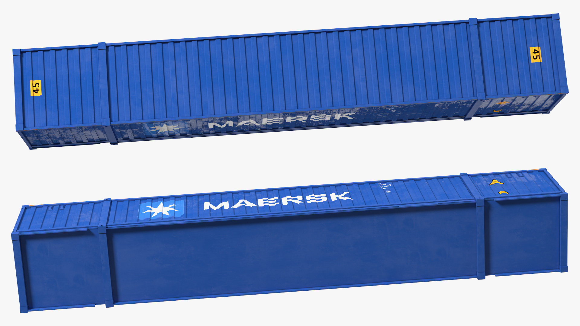 3D 53 Feet High Cube Dry Cargo Shipping Container