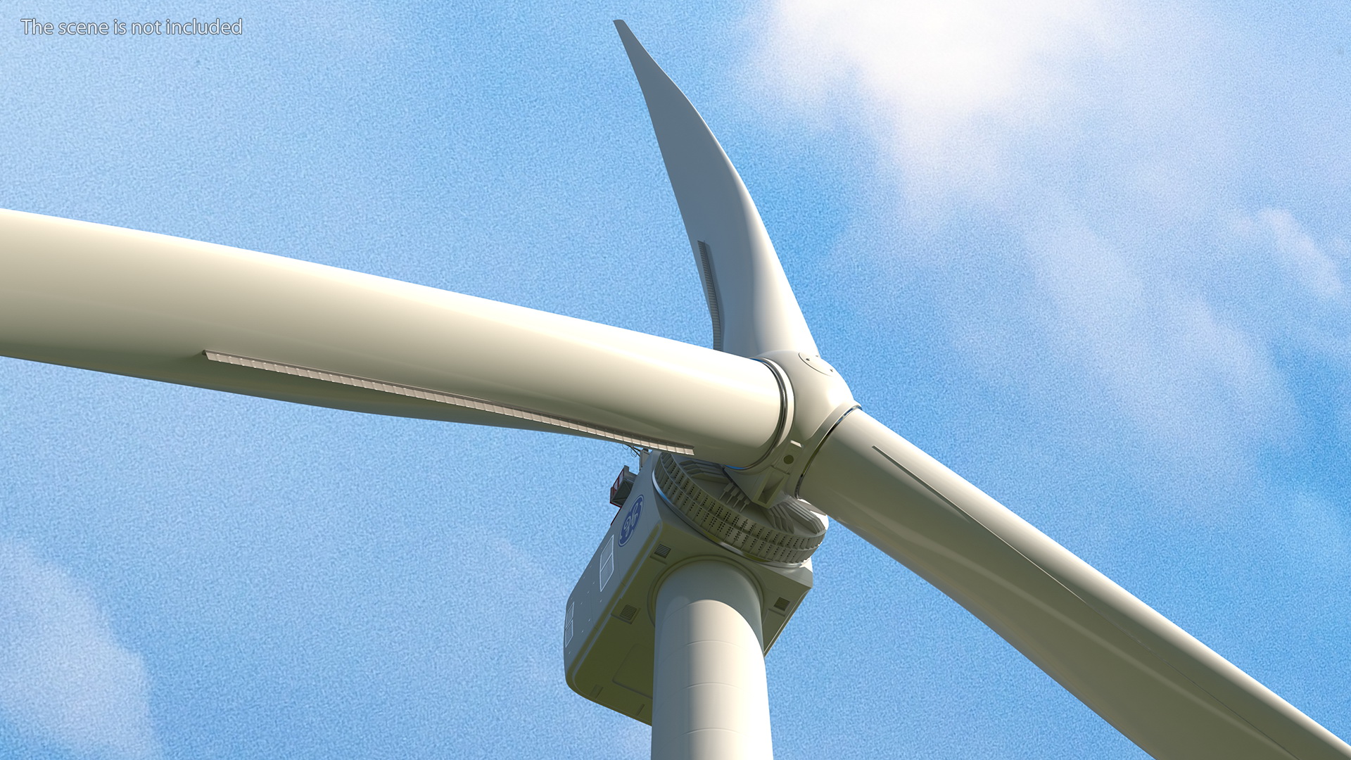 3D General Electric Haliade-X Offshore Wind Turbine model