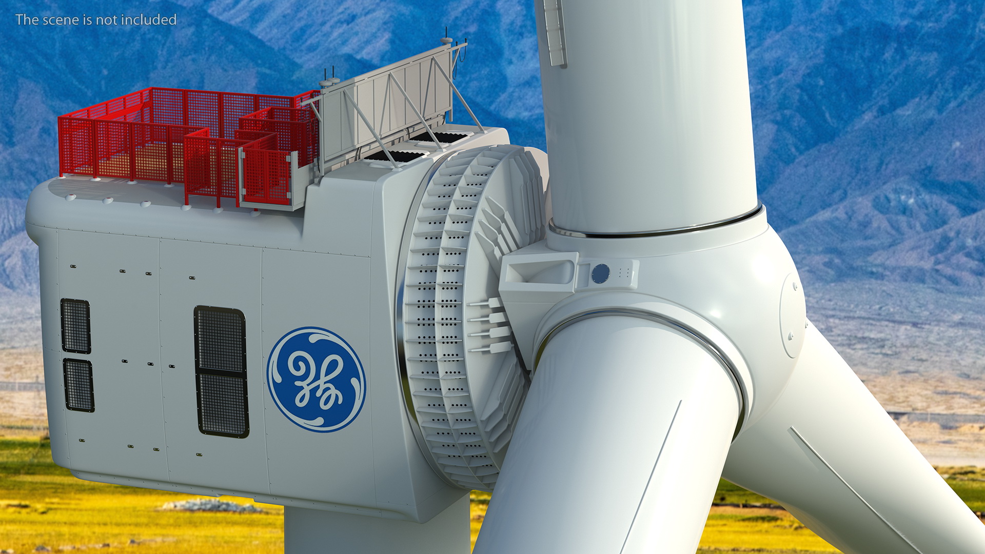 3D General Electric Haliade-X Offshore Wind Turbine model