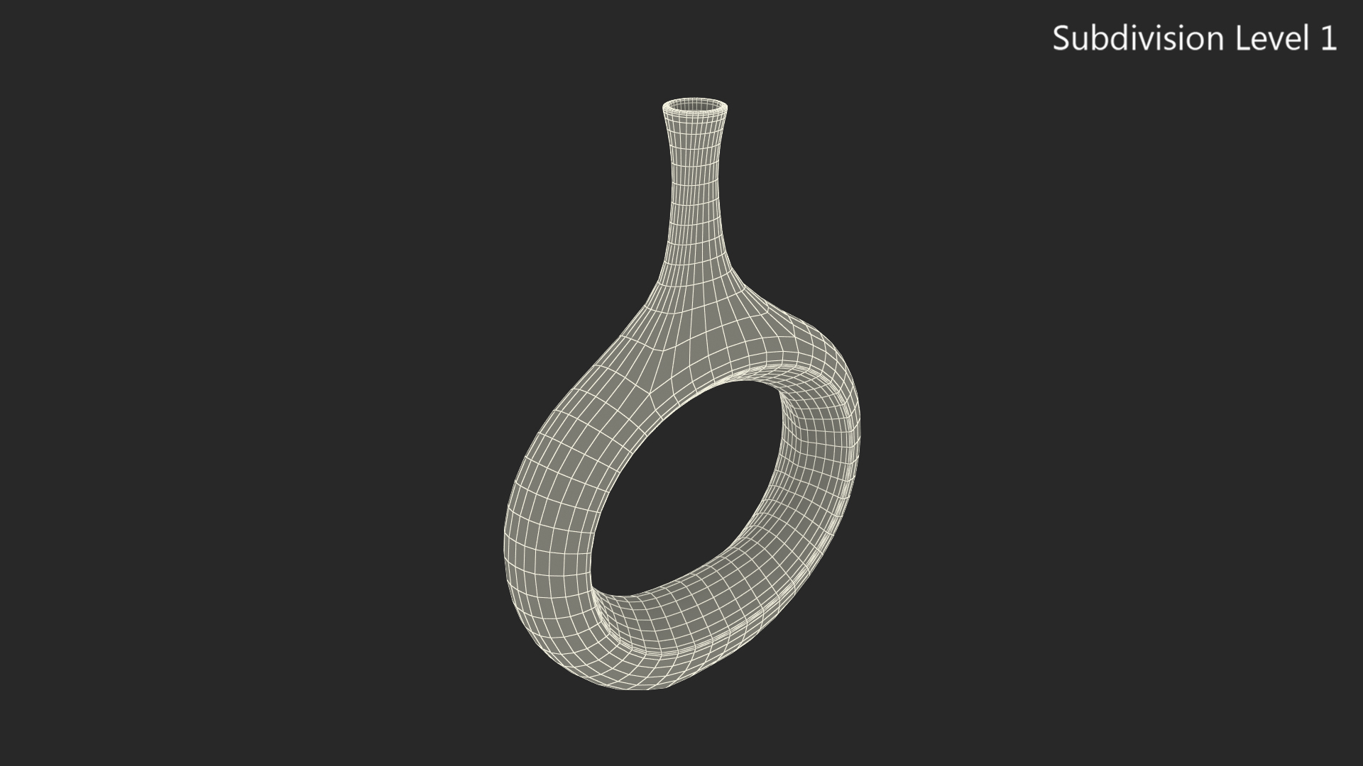 Hollowed Room Decoration Vase 3D model