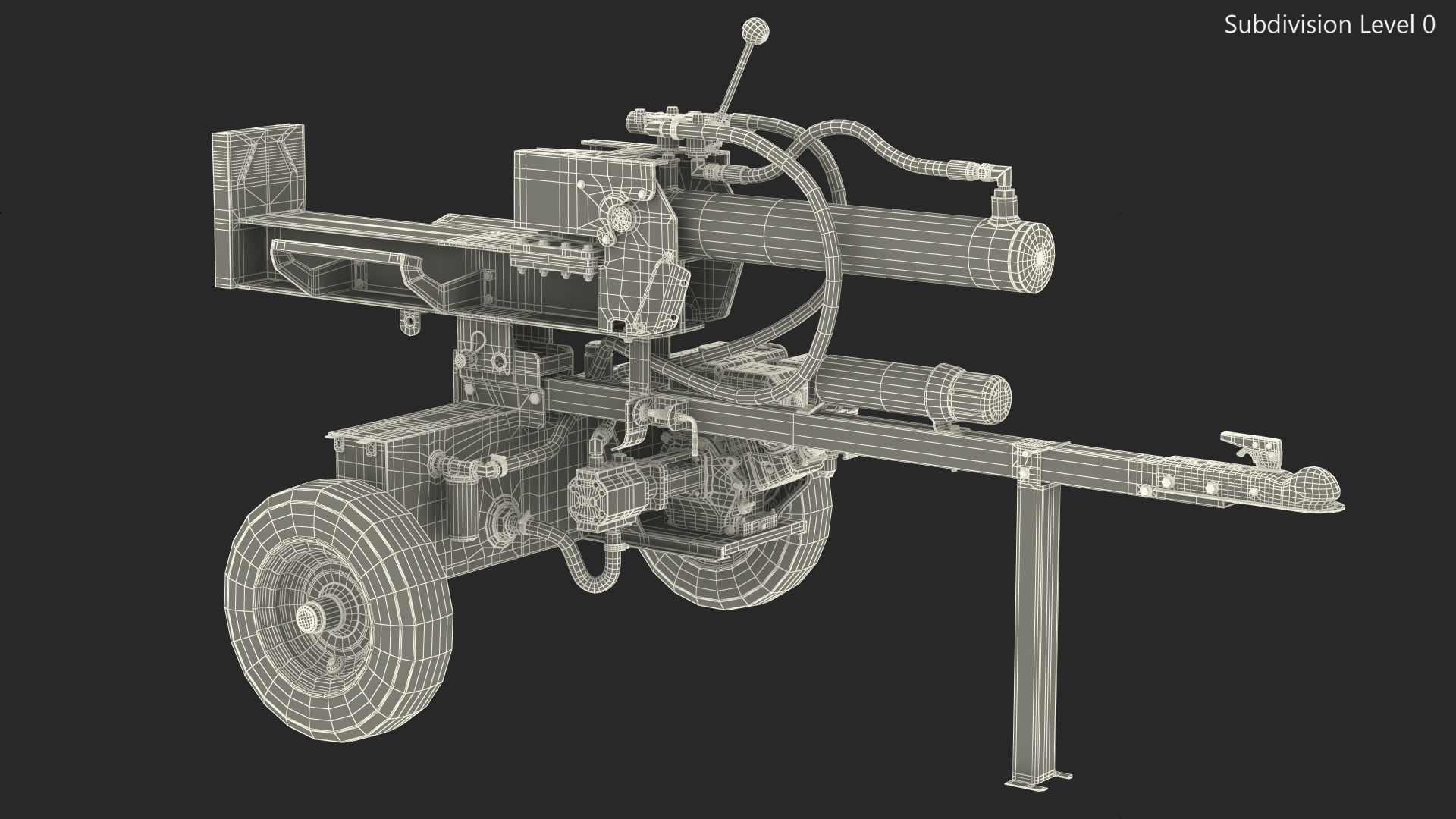 WEN 56230 Lumberjack Gas Powered Log Splitter Rigged 3D