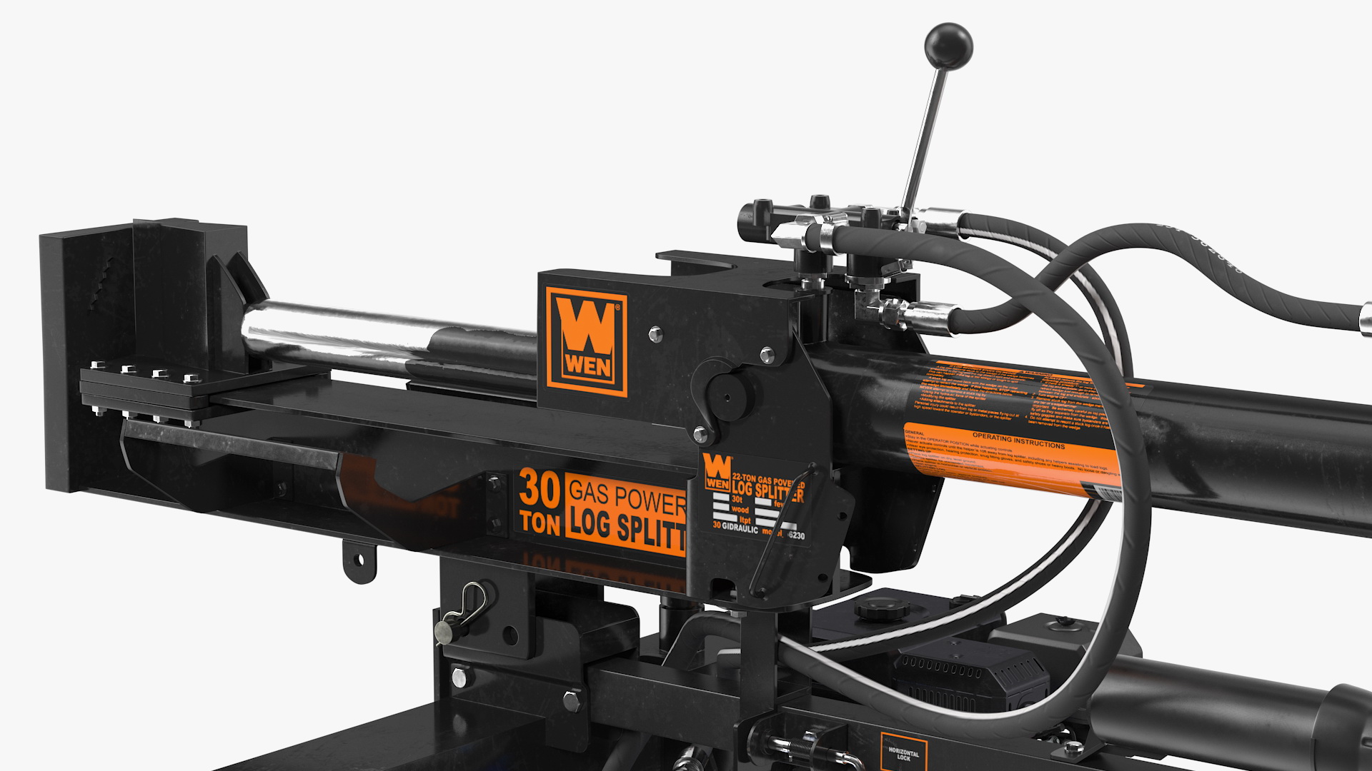WEN 56230 Lumberjack Gas Powered Log Splitter Rigged 3D