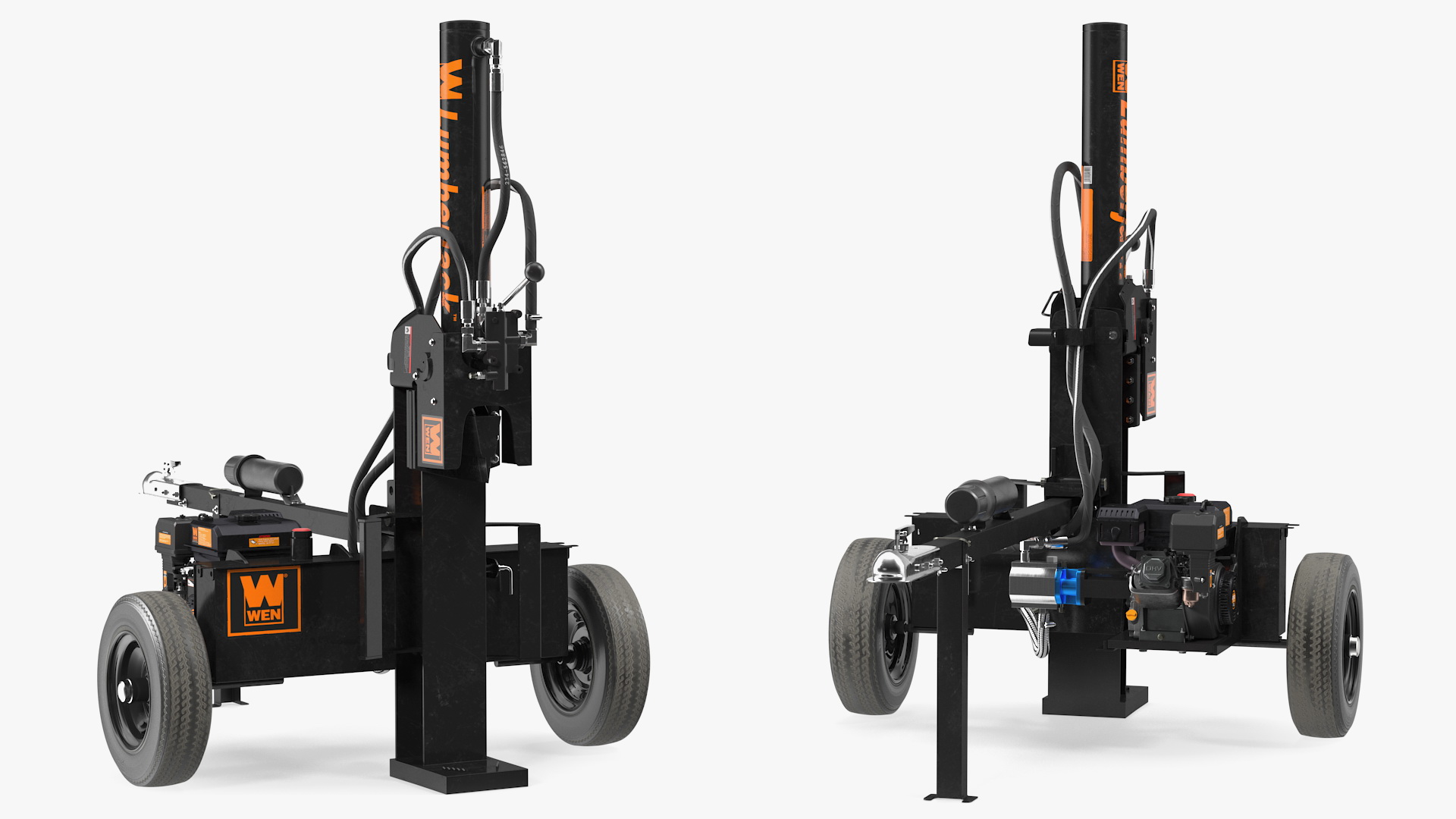 WEN 56230 Lumberjack Gas Powered Log Splitter Rigged 3D