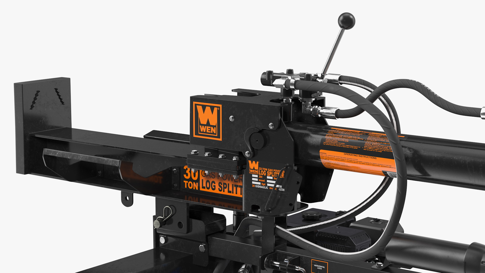 WEN 56230 Lumberjack Gas Powered Log Splitter Rigged 3D