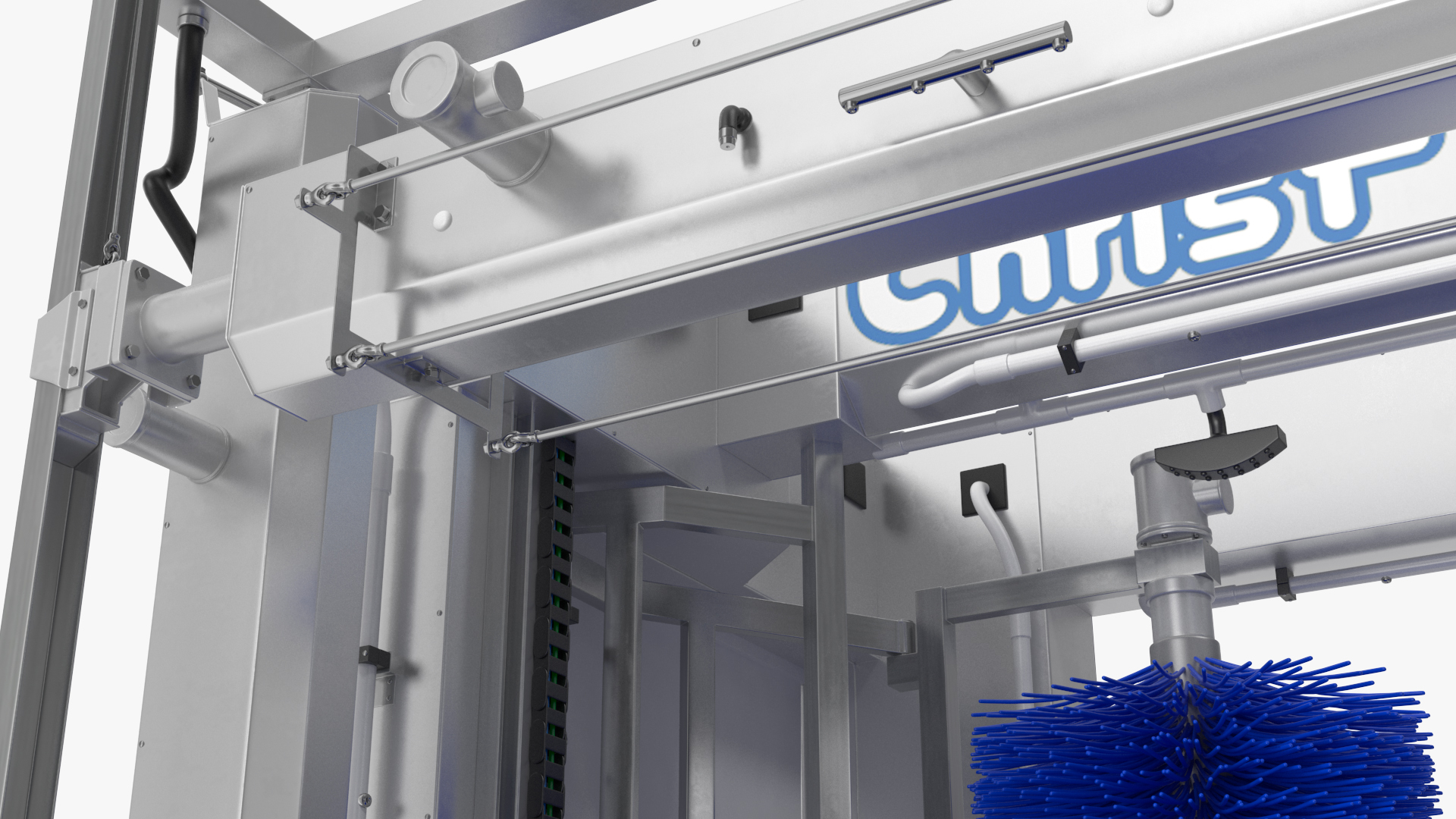 3D Truck Wash TAURUS with Isuzu Truck Rigged