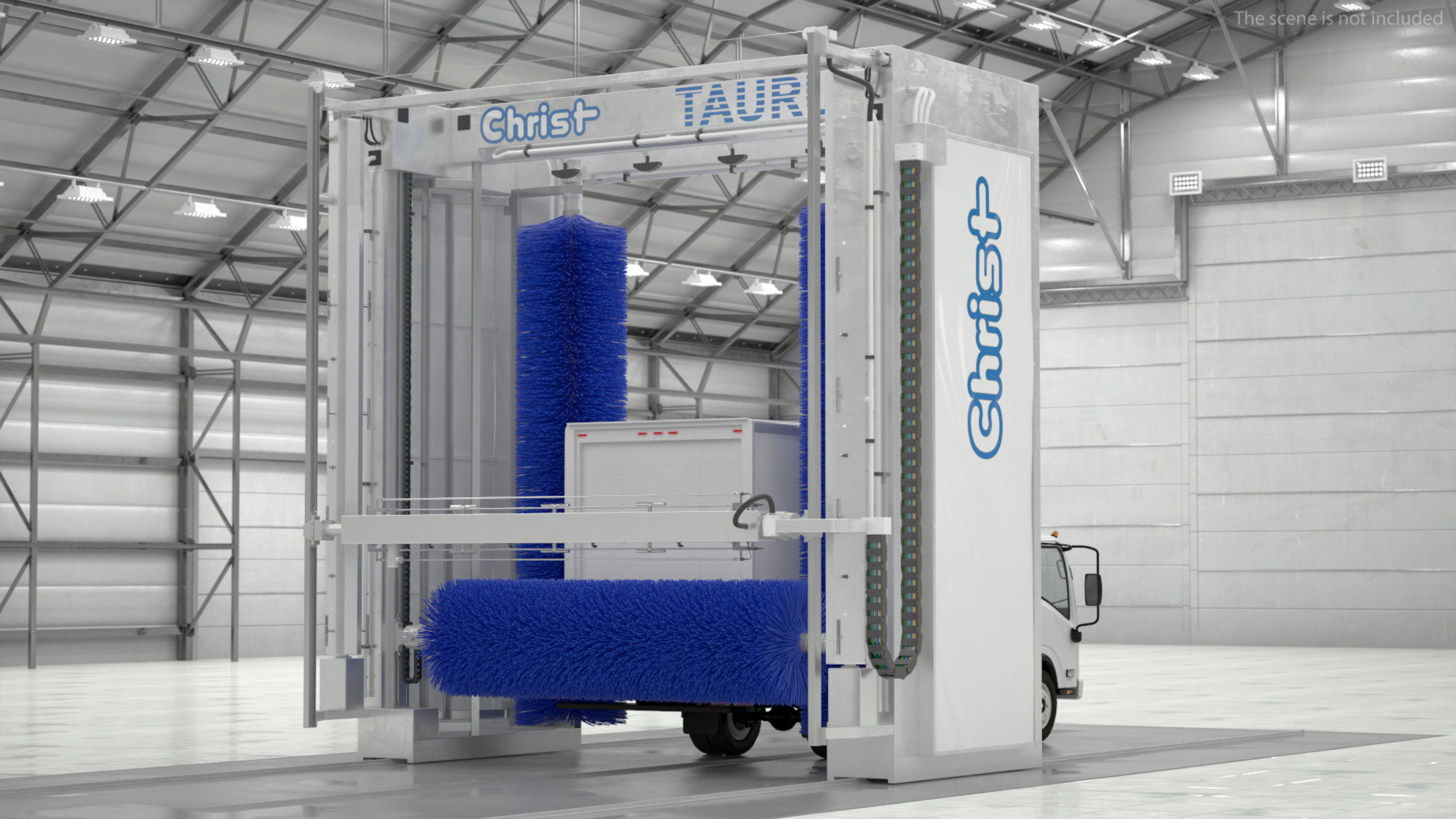 3D Truck Wash TAURUS with Isuzu Truck Rigged