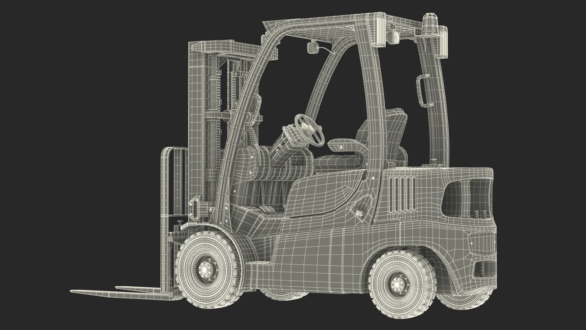 Electric Forklift 3D