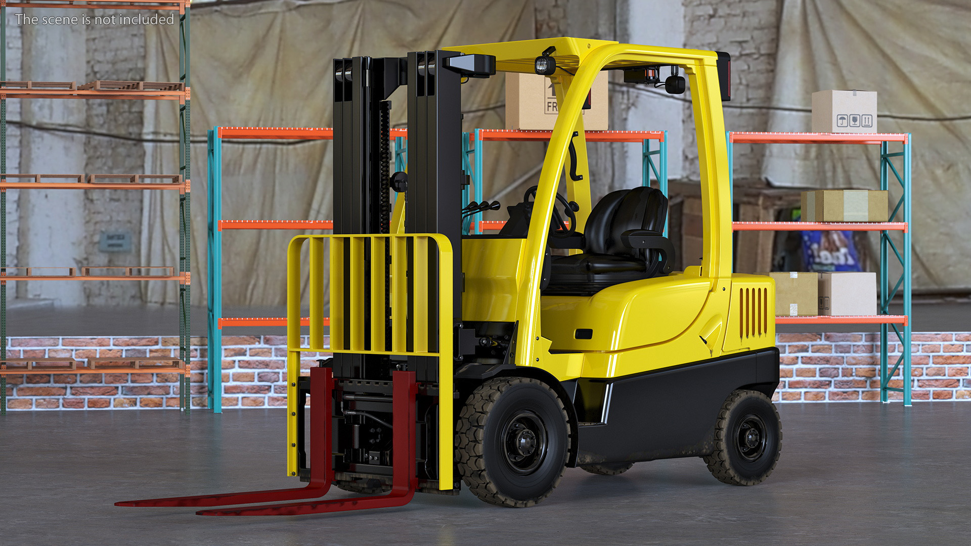 Electric Forklift 3D