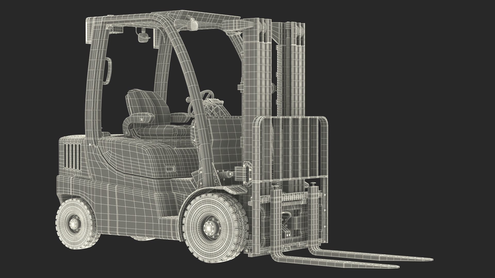 Electric Forklift 3D