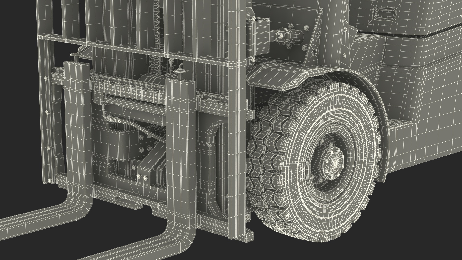 Electric Forklift 3D