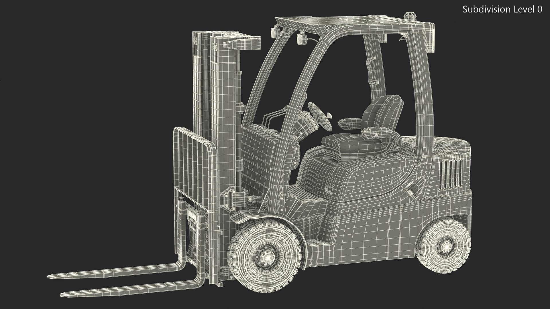 Electric Forklift 3D