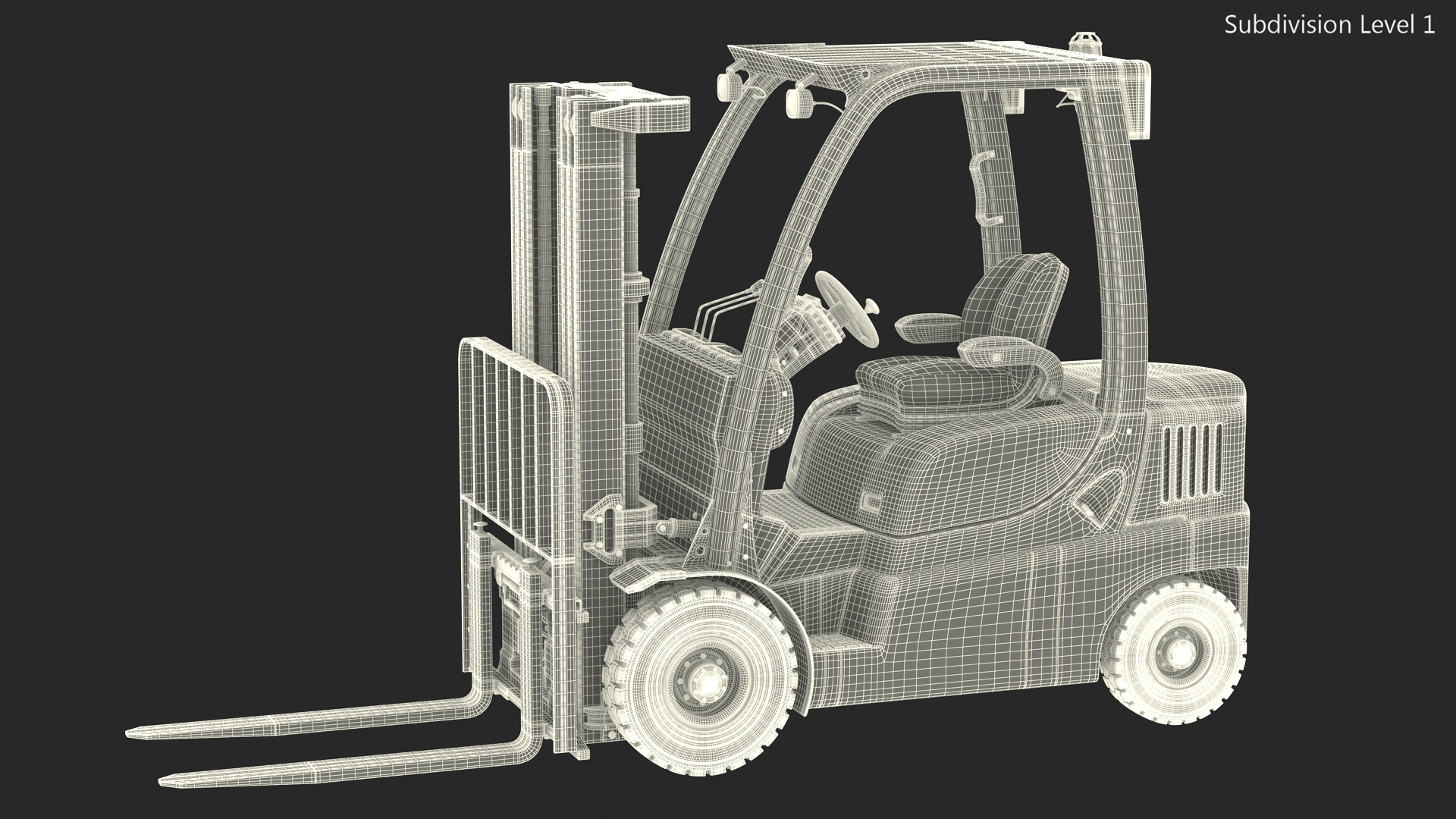 Electric Forklift 3D