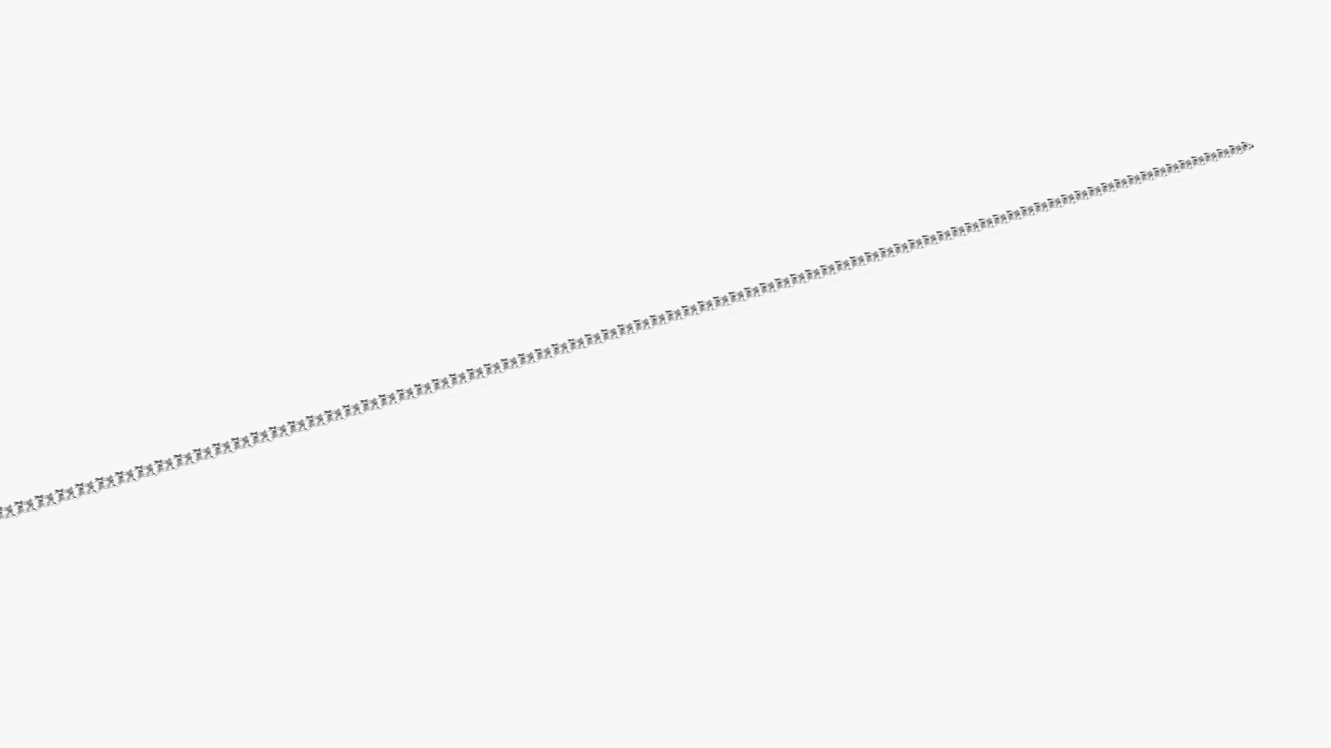 3D model Rolo Jewelry Silver Chain