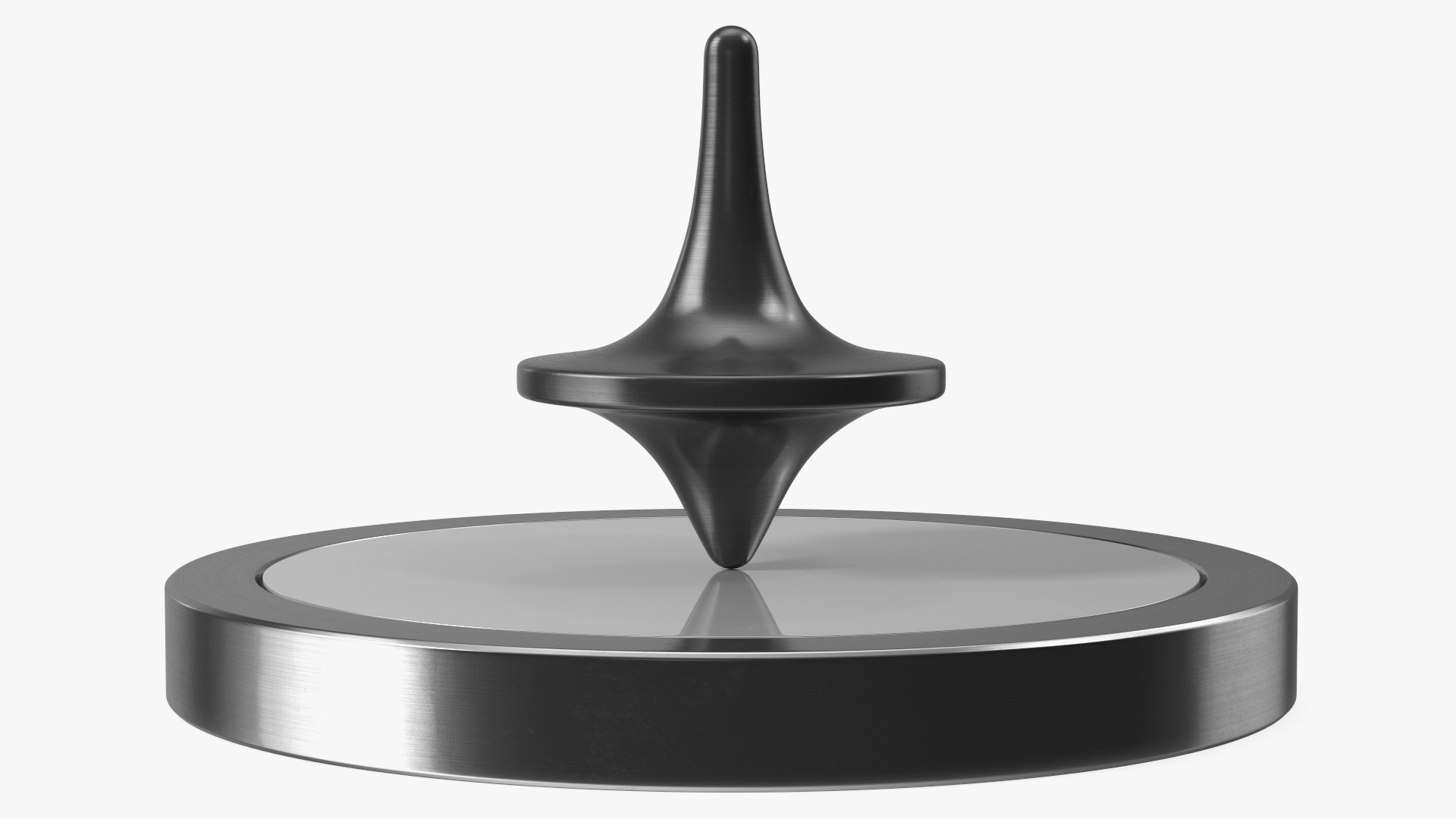 3D Metal Spinning Top with Base model