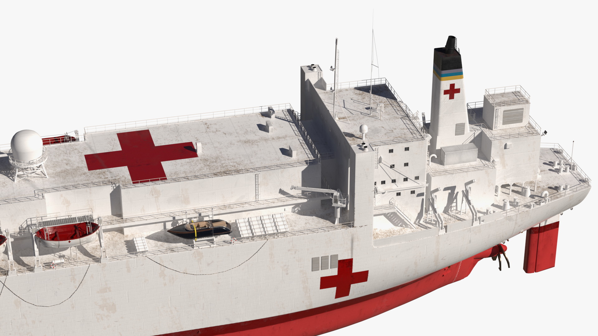 US Navy Hospital Ship Mercy 3D