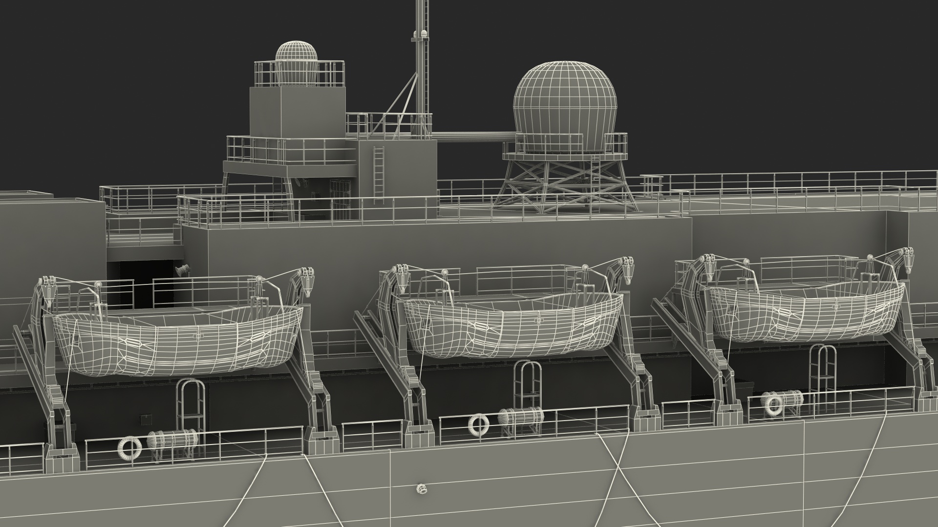 US Navy Hospital Ship Mercy 3D