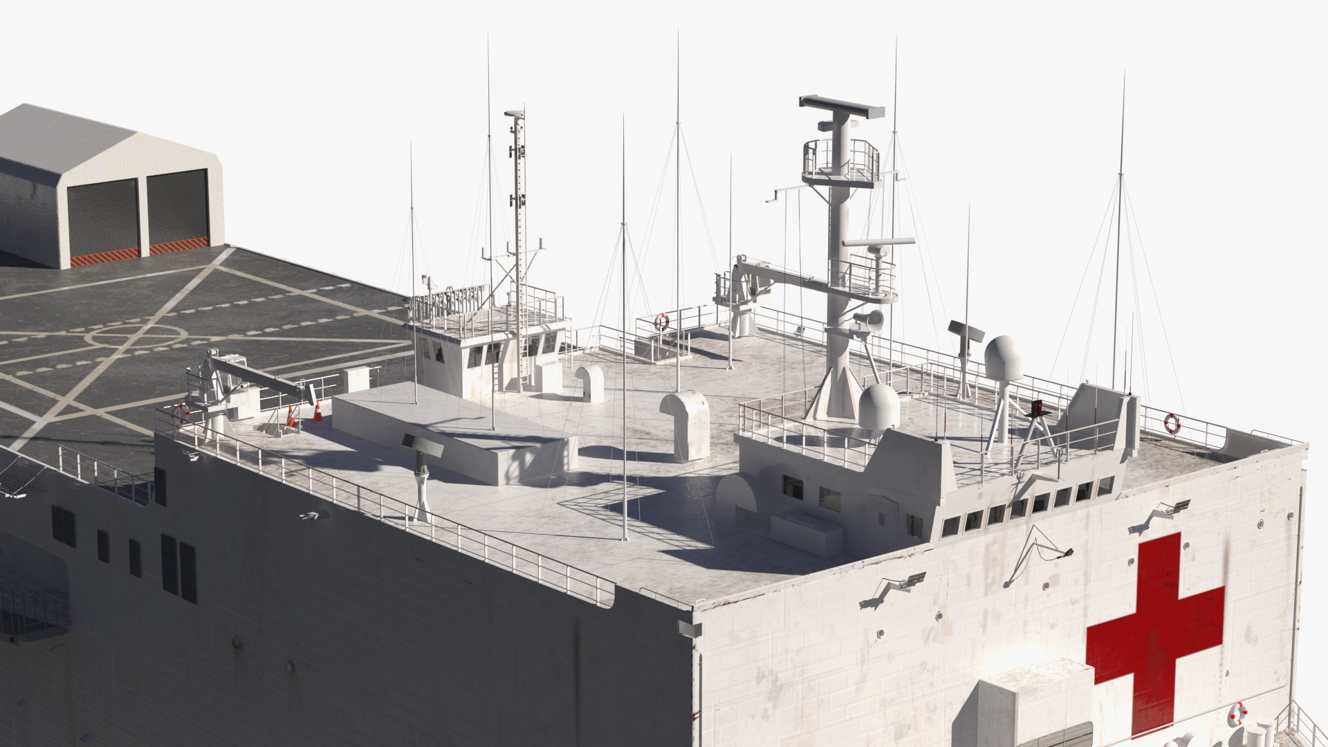 US Navy Hospital Ship Mercy 3D