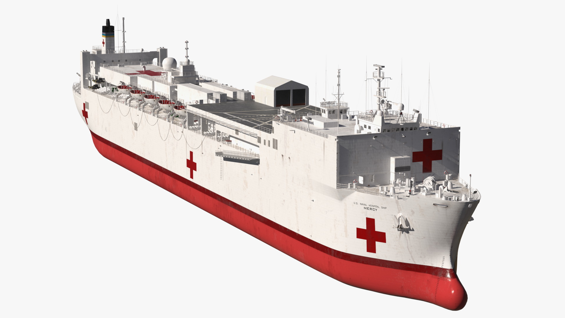 US Navy Hospital Ship Mercy 3D