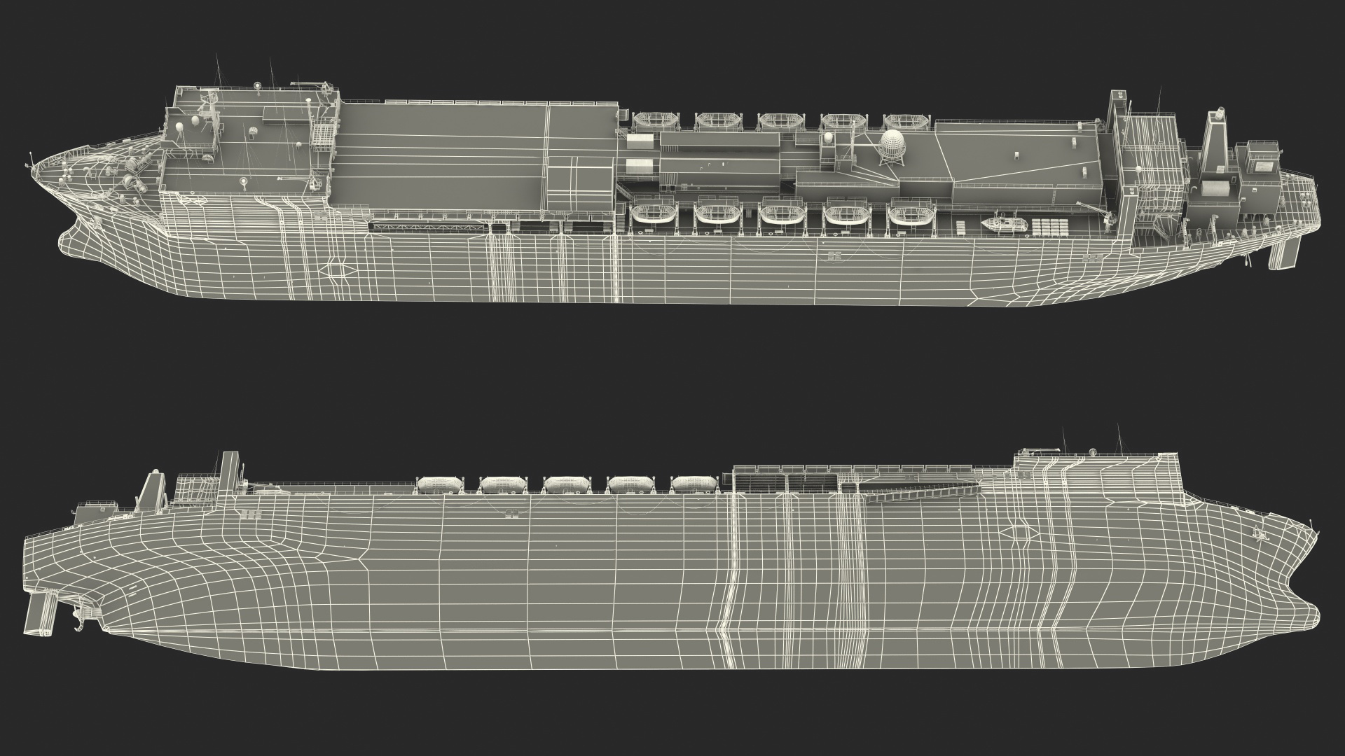 US Navy Hospital Ship Mercy 3D
