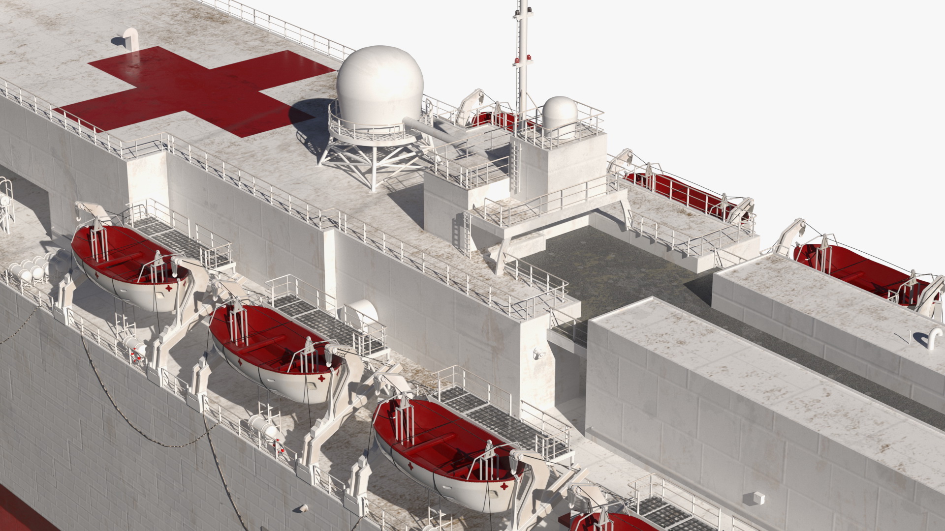 US Navy Hospital Ship Mercy 3D