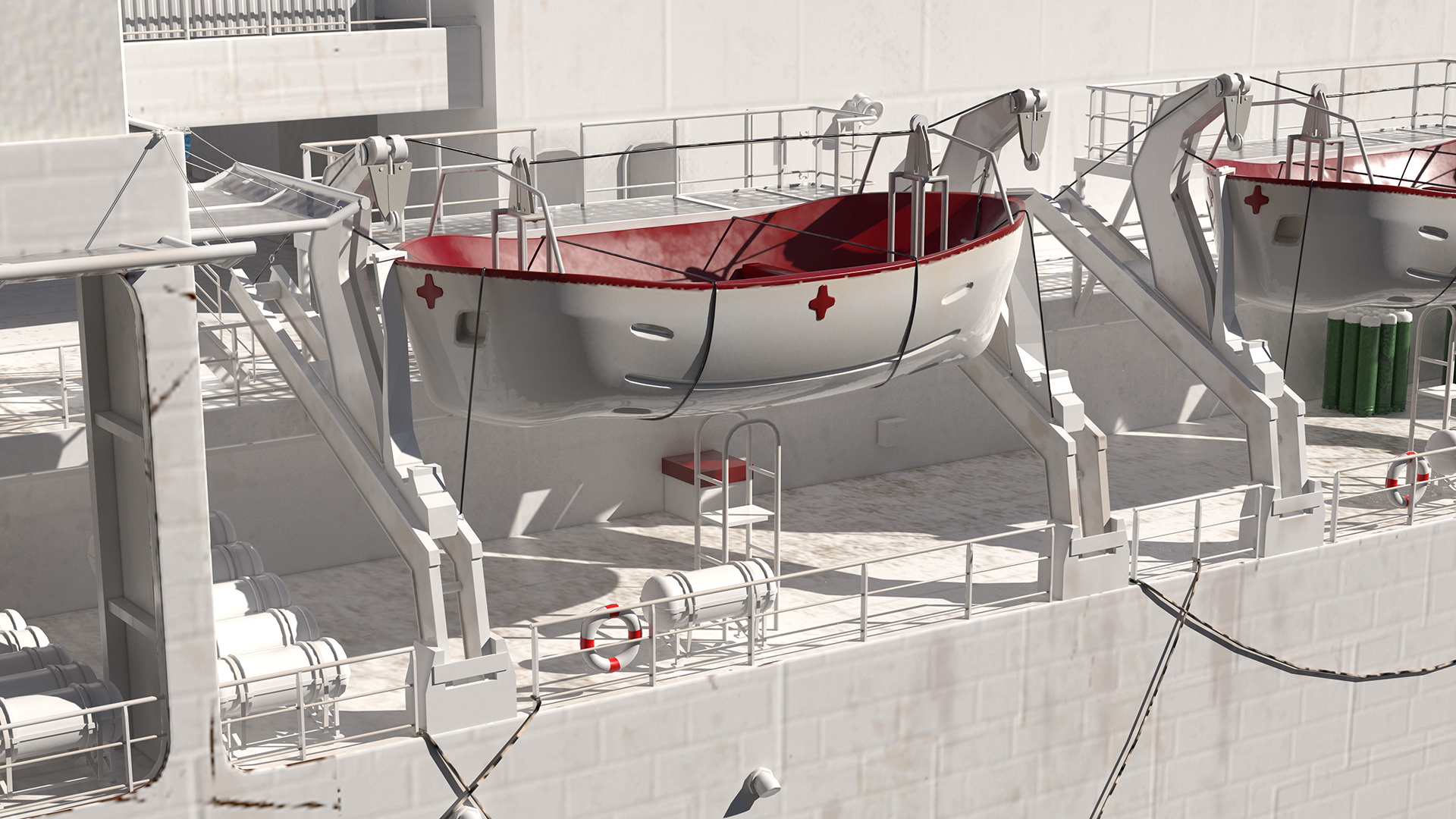 US Navy Hospital Ship Mercy 3D