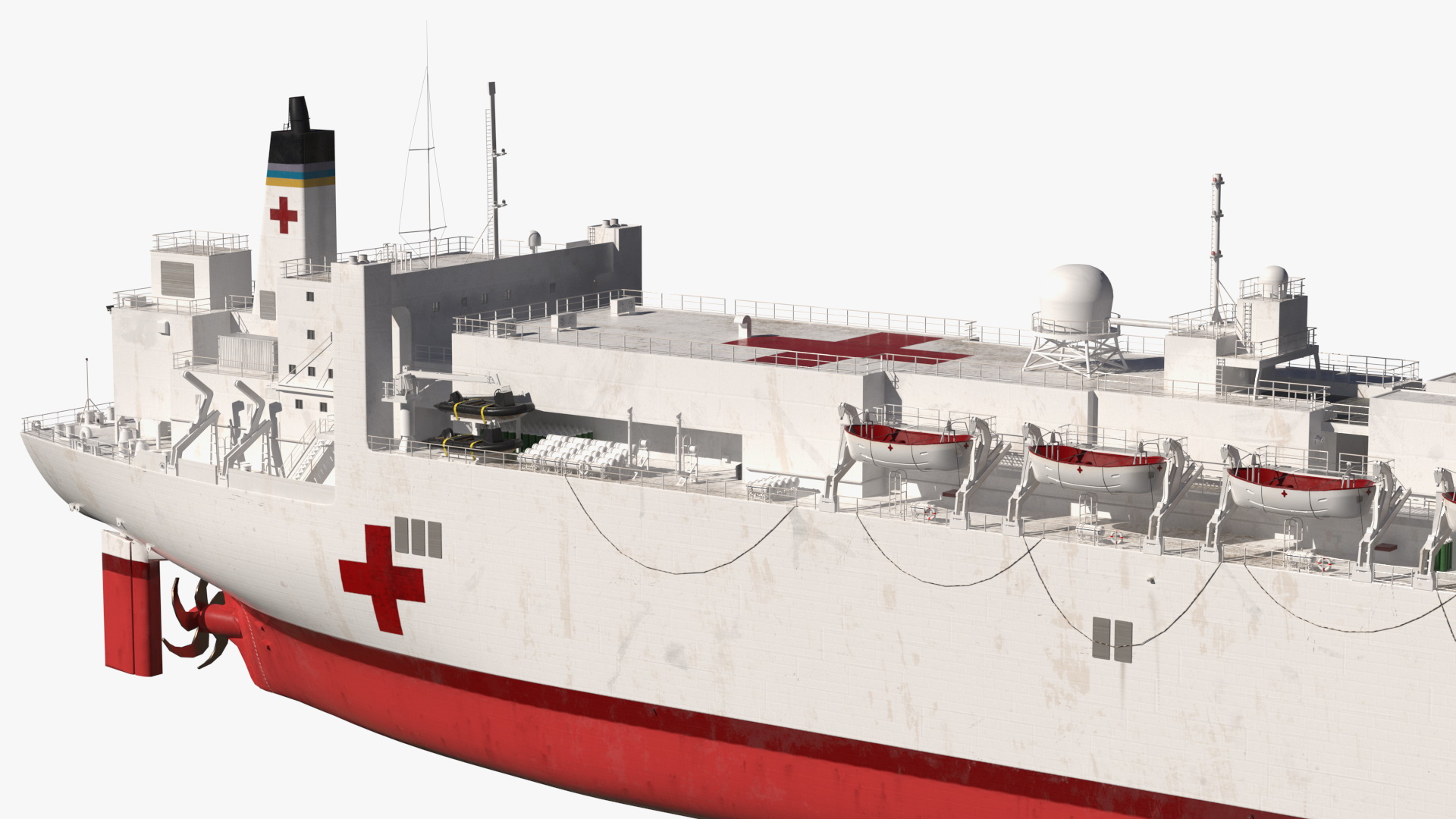 US Navy Hospital Ship Mercy 3D