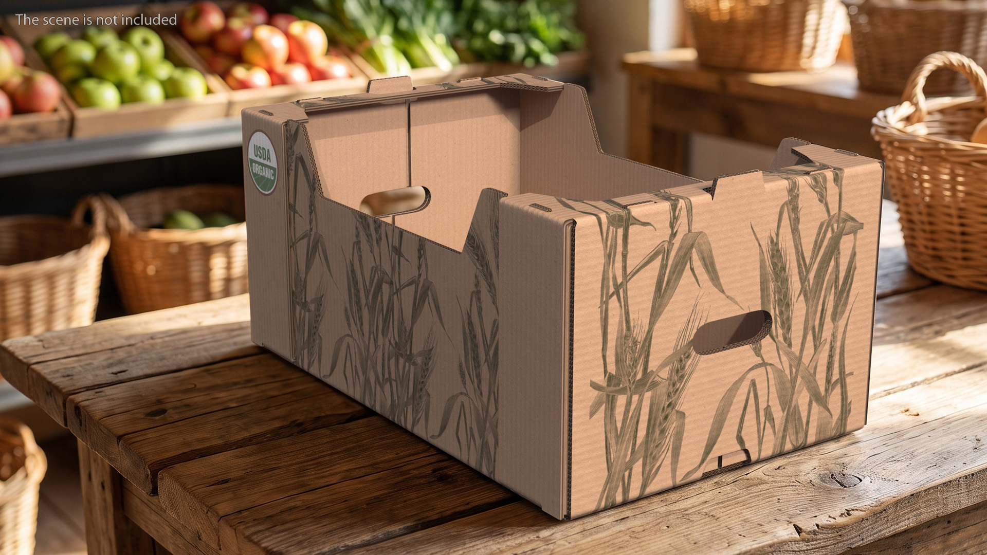 USDA Organic Corrugated Produce Box, view 4