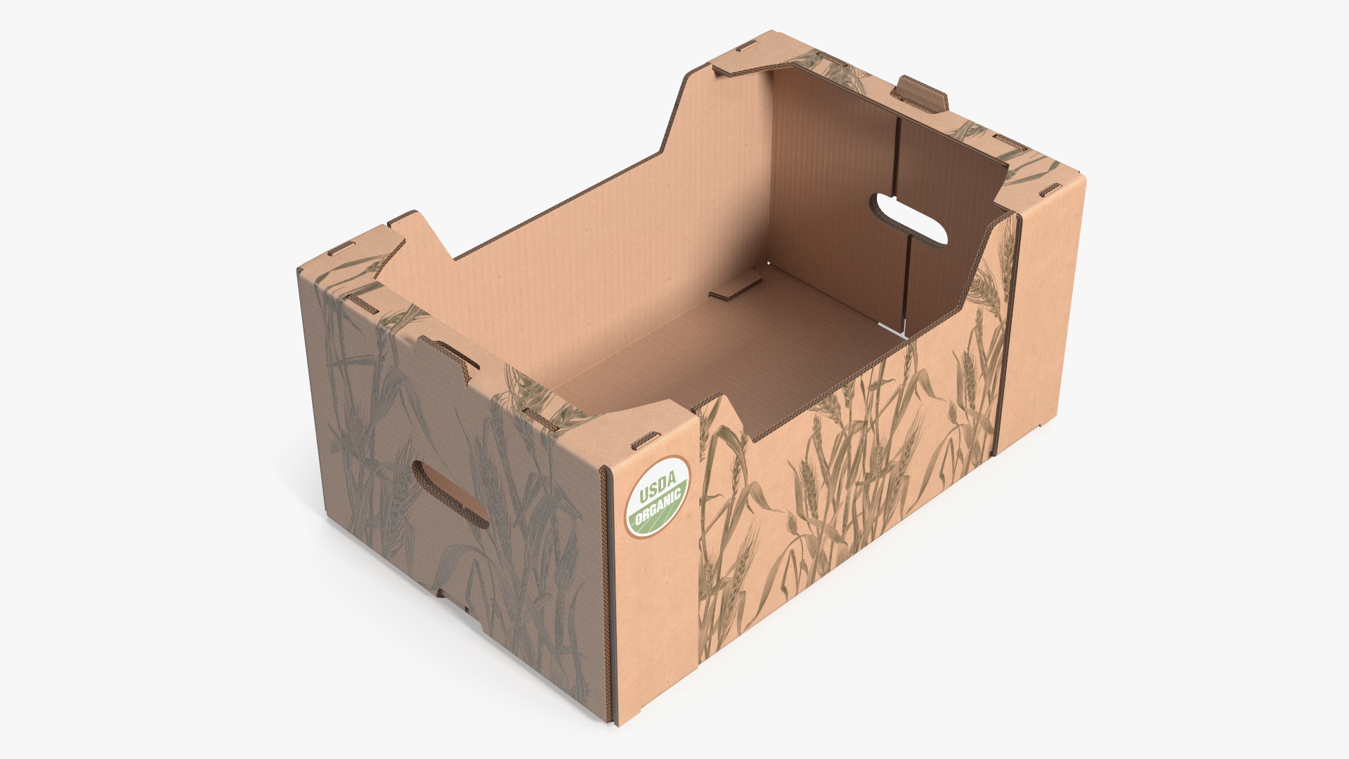 USDA Organic Corrugated Produce Box, view 6