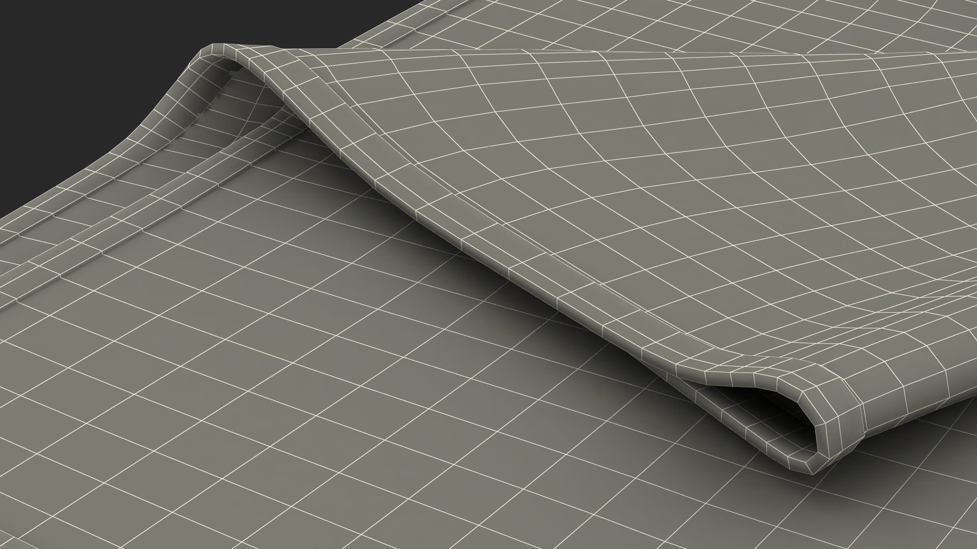 Folded Bath Towel 3D