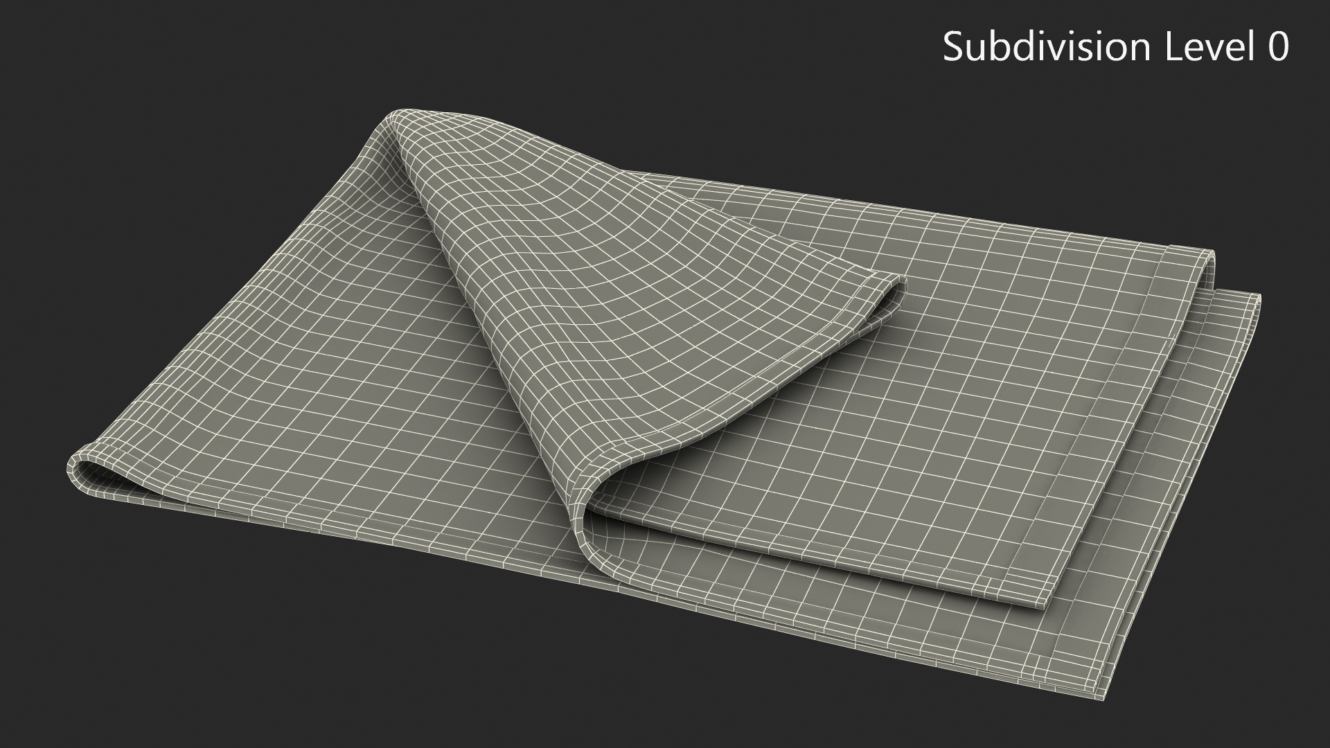Folded Bath Towel 3D