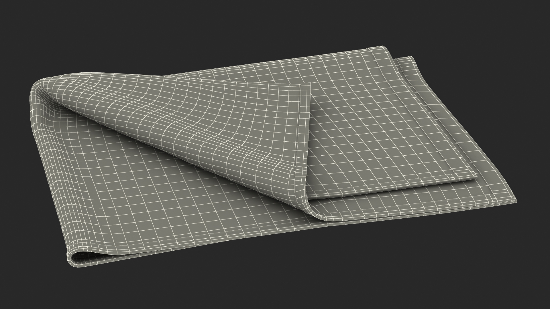 Folded Bath Towel 3D