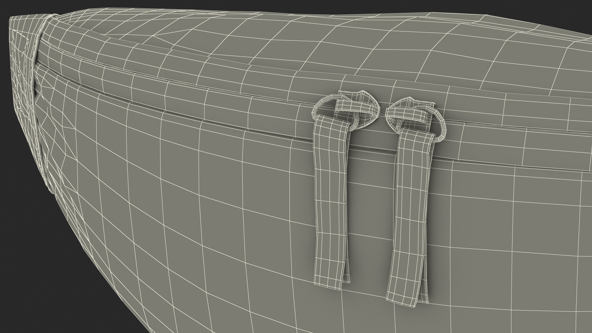 Polyester Waist Bag Camo 3D model