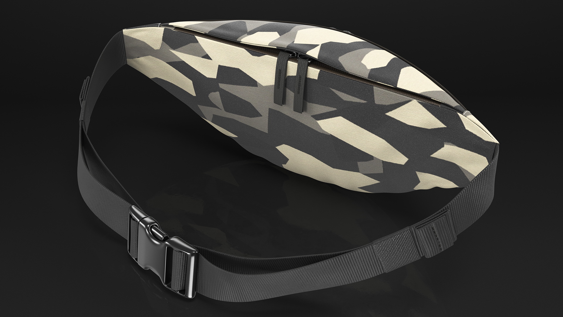 Polyester Waist Bag Camo 3D model